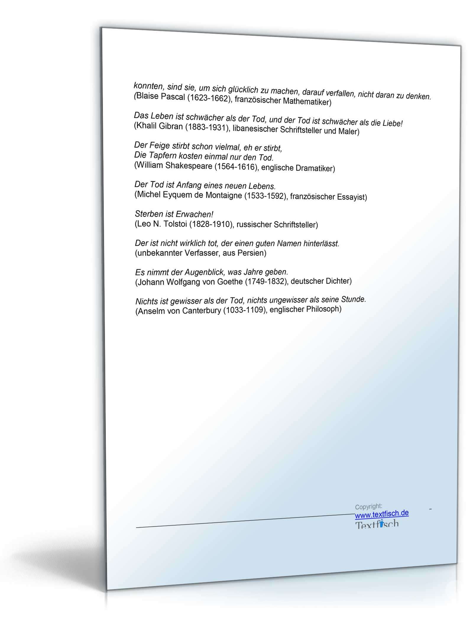 Kondolenzschreiben Tod eines Elternteils im Familien- oder Freundeskreis Word. Seite: 7