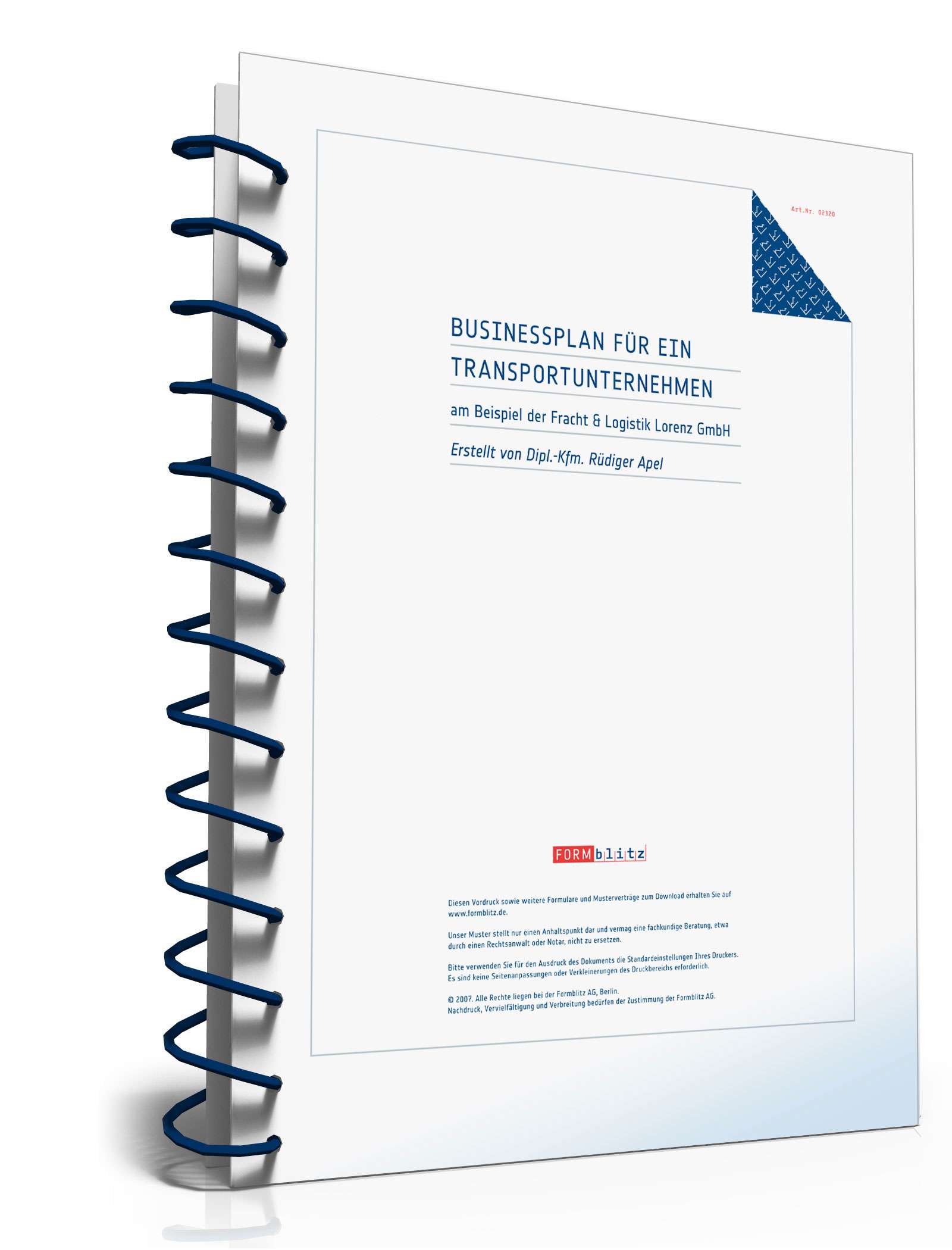 Businessplan Transport-Unternehmen Excel. Seite: 17