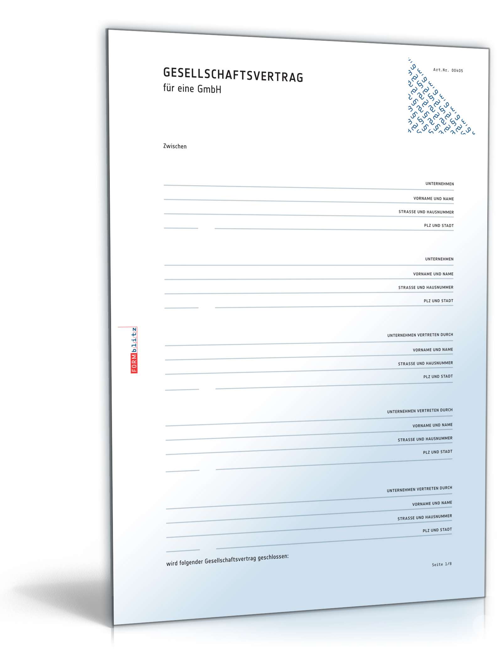 GmbH-Gesellschaftsvertrag PDF