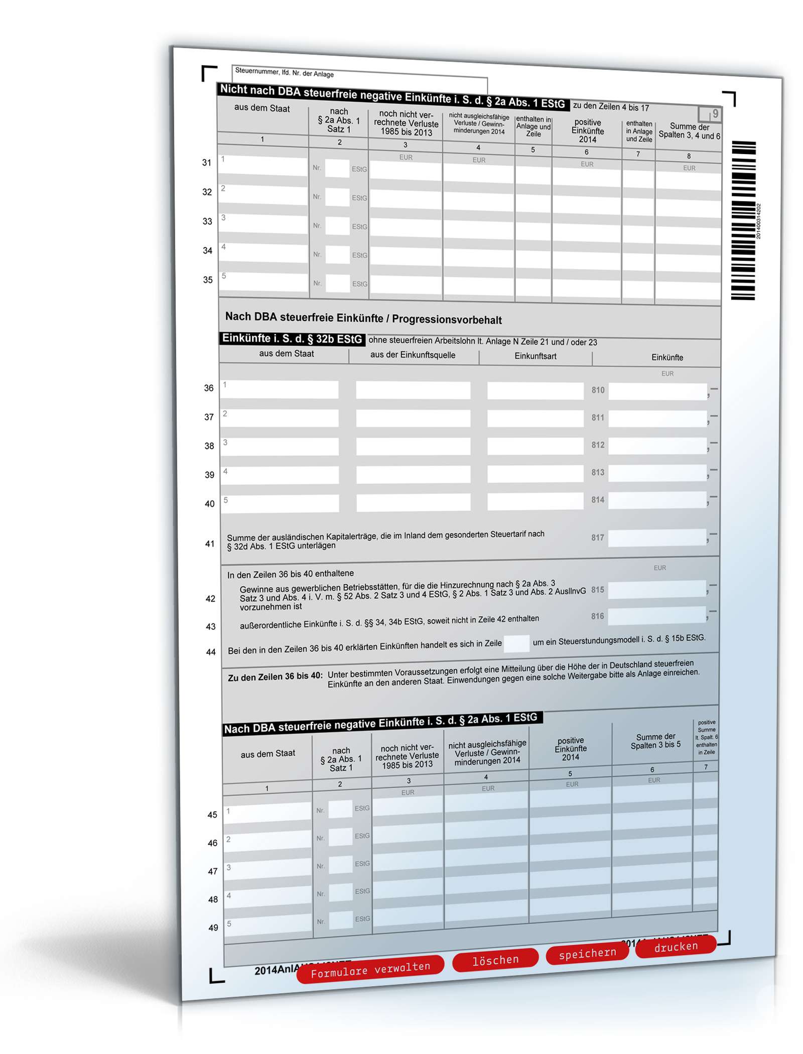Anlage AUS 2014 PDF. Seite: 2