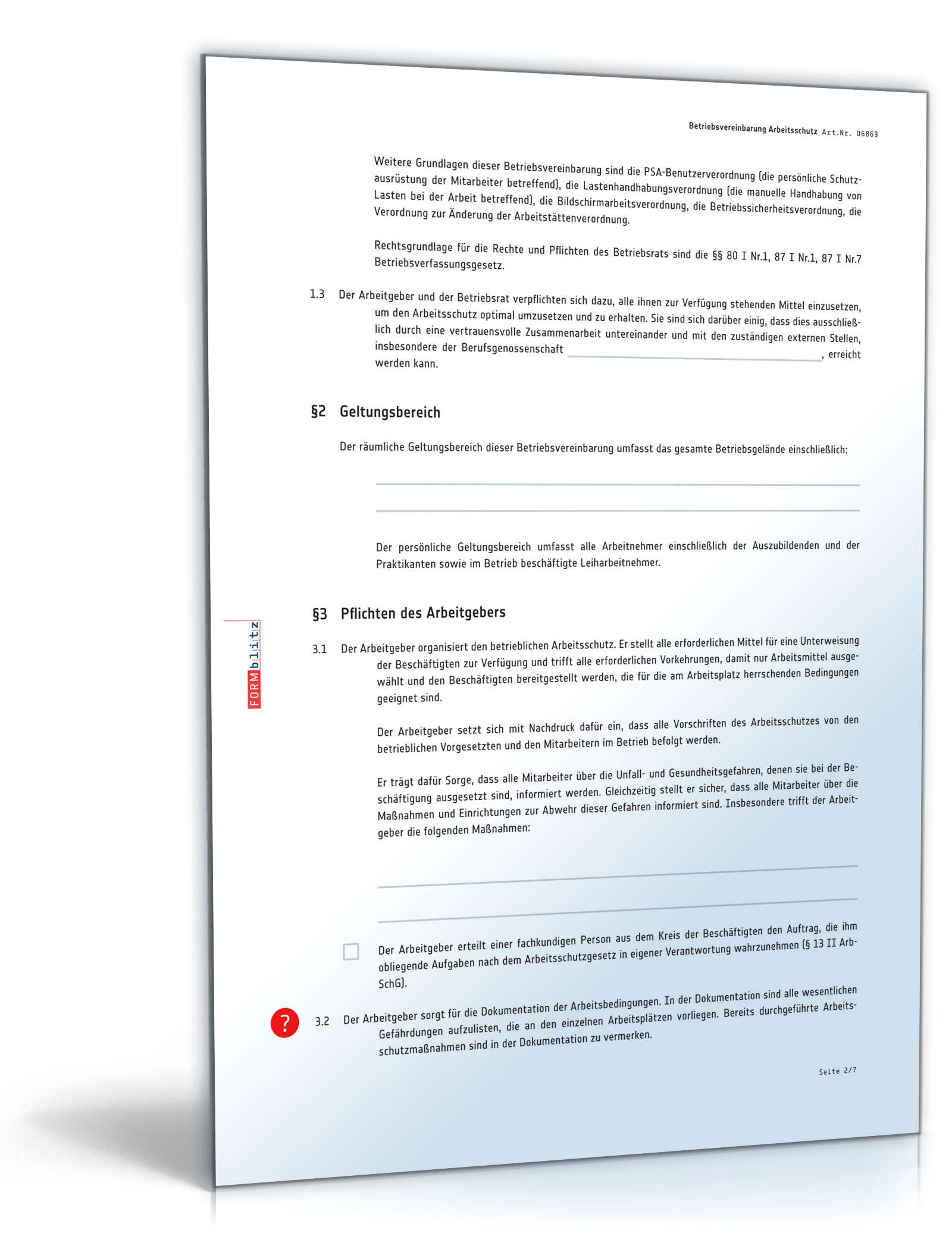 Betriebsvereinbarung Arbeitsschutz PDF. Seite: 2