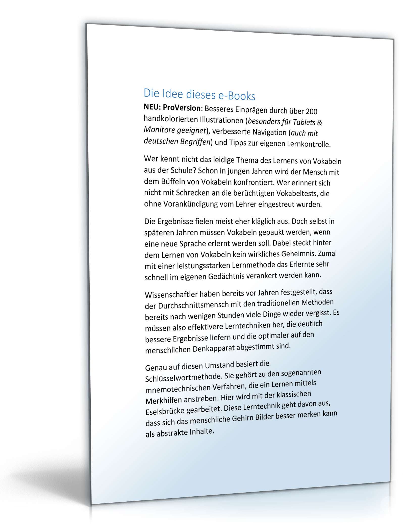 Vokabel Lernen mit Eselsbrücken Excel. Seite: 7