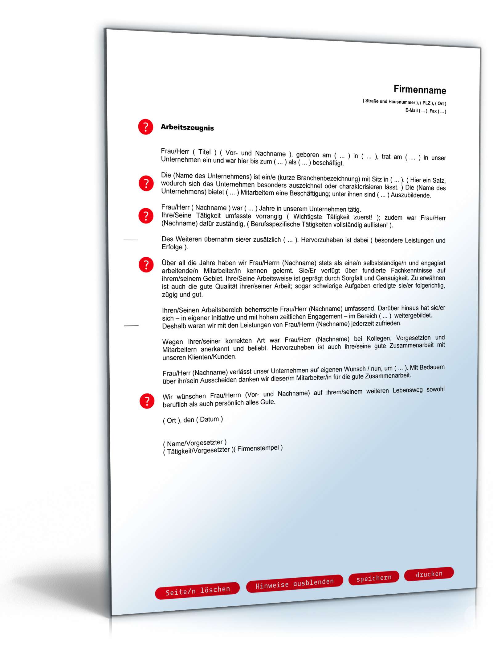 Arbeitszeugnis Befriedigend PDF