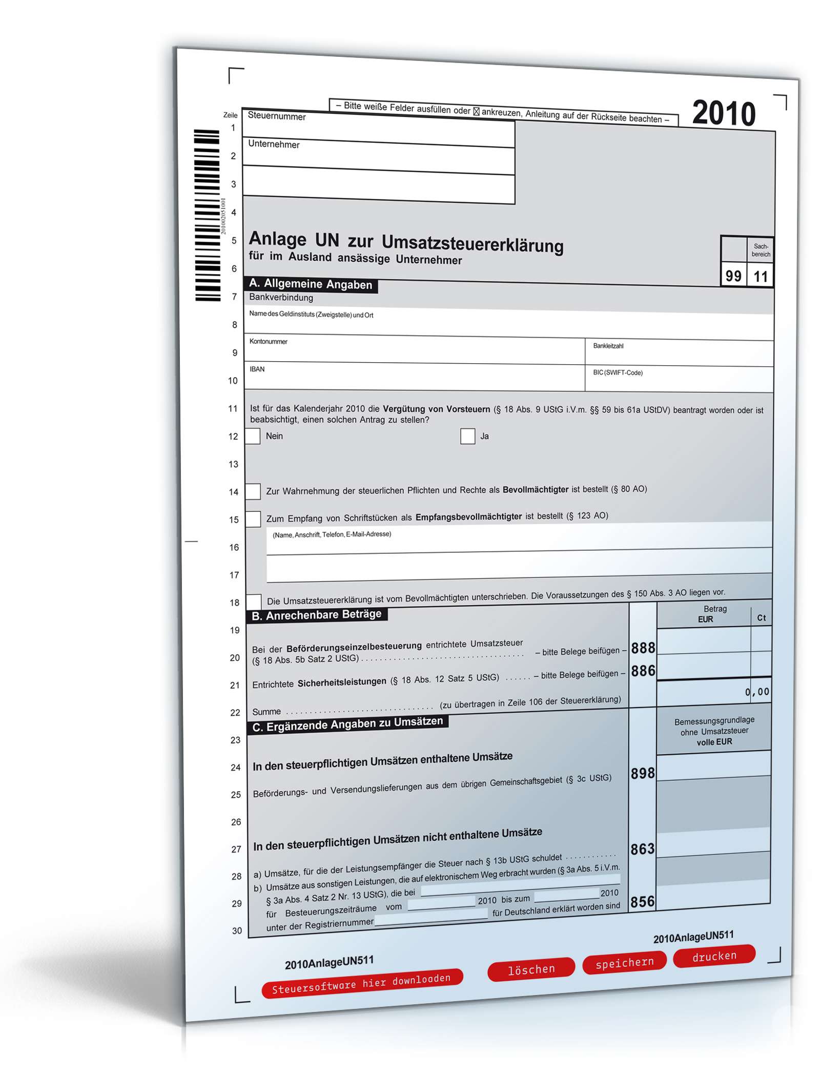 Umsatzsteuererklärung 2010 PDF. Seite: 7