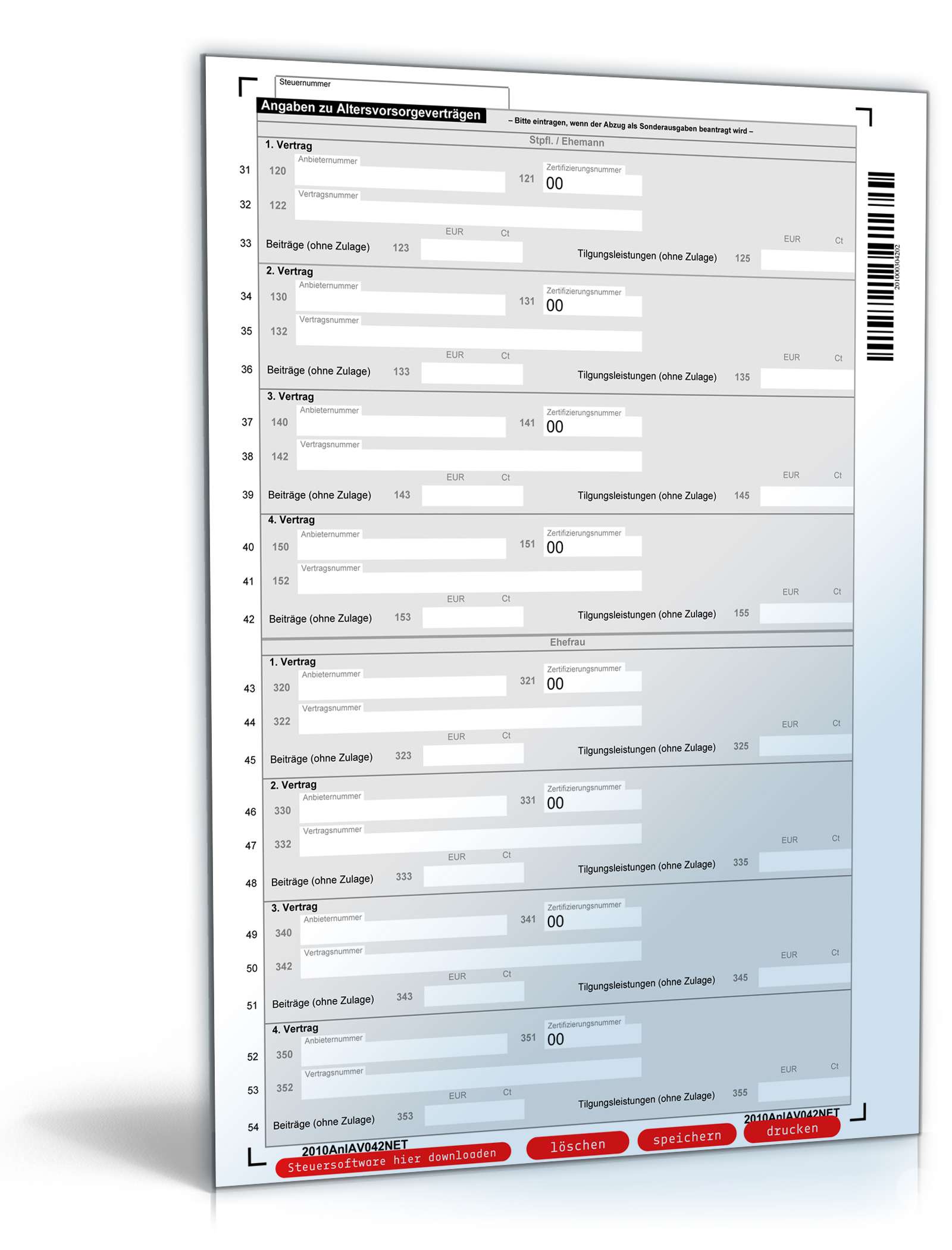 Anlage AV 2010 PDF. Seite: 2