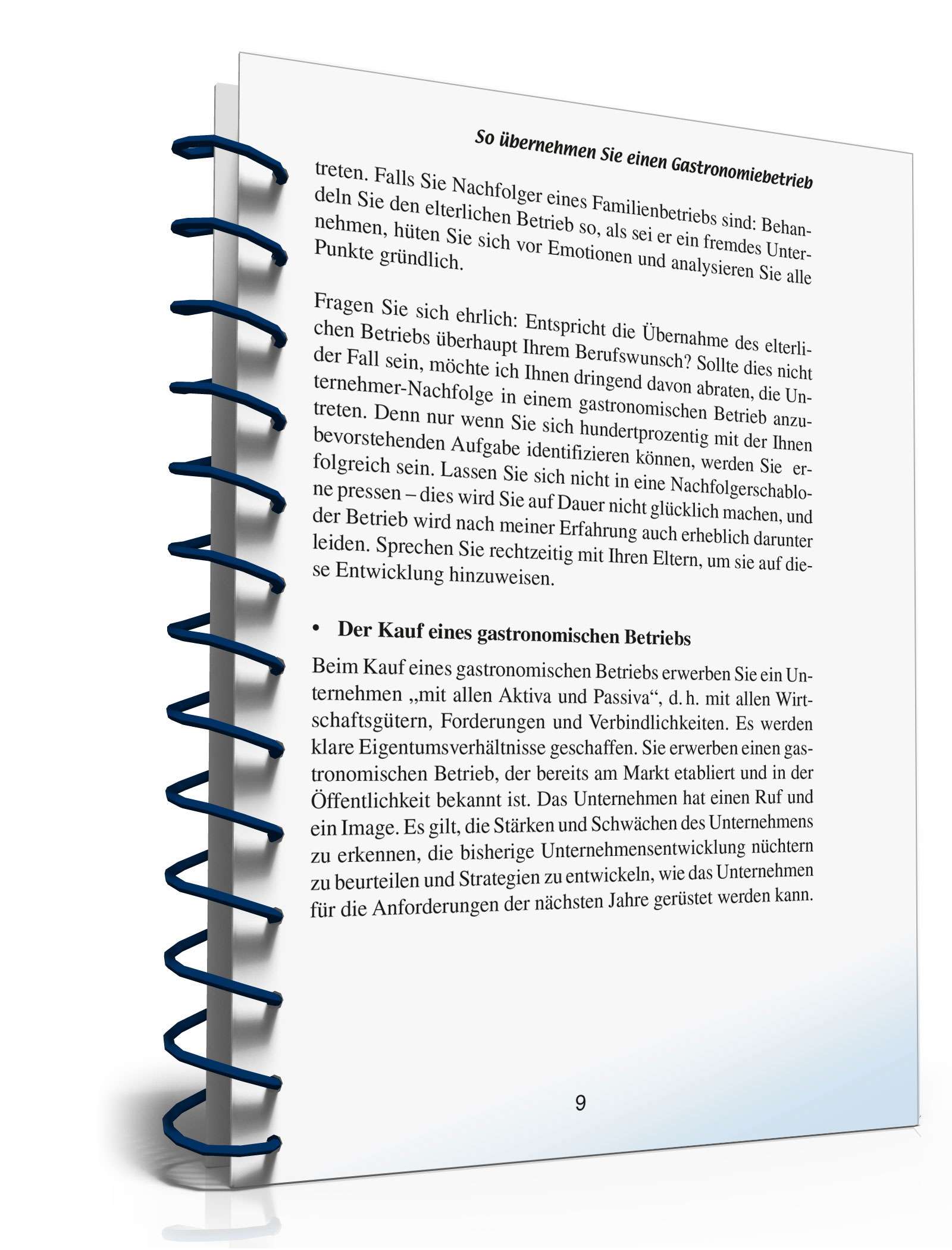 Ratgeber Übernahme Gastronomiebetrieb PDF. Seite: 9
