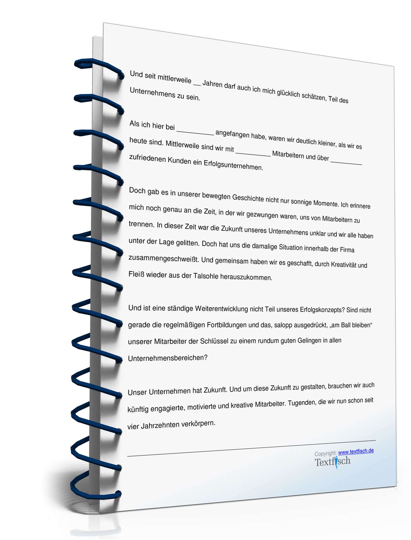 Jubiläumsrede Firmenjubiläum  PDF. Seite: 3