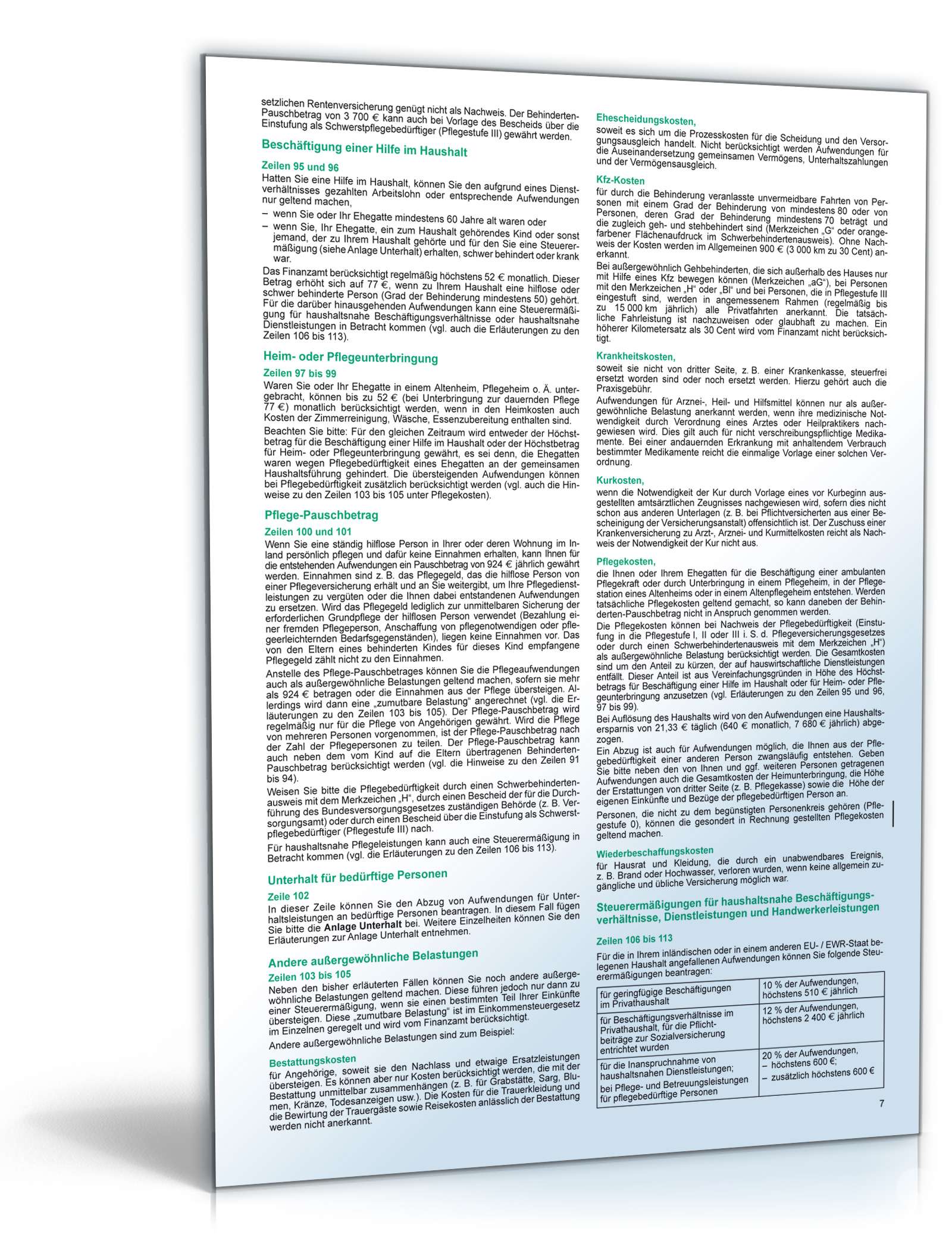 Einkommensteuererklärung 2008 PDF. Seite: 11