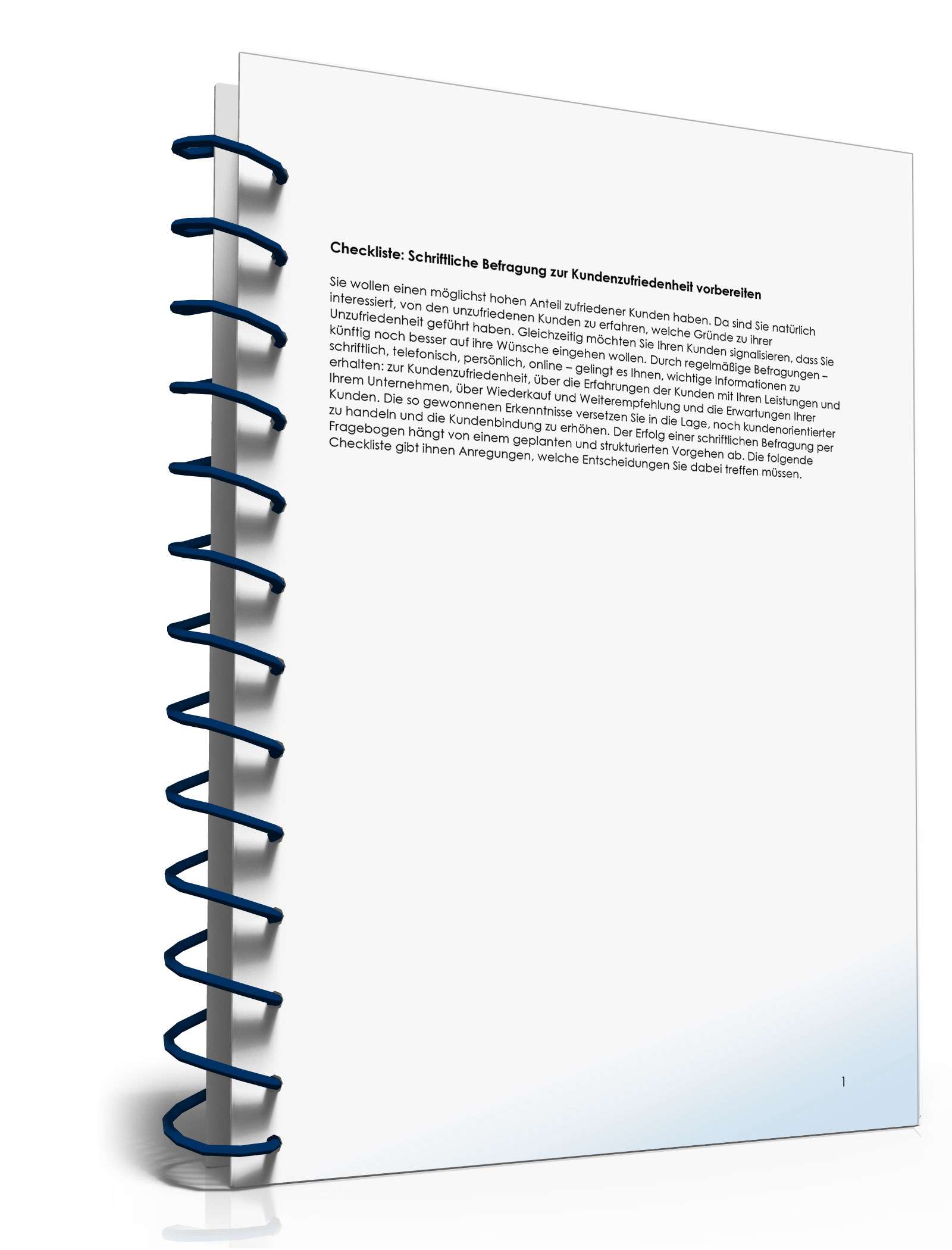 Checkliste Kundenbefragung PDF