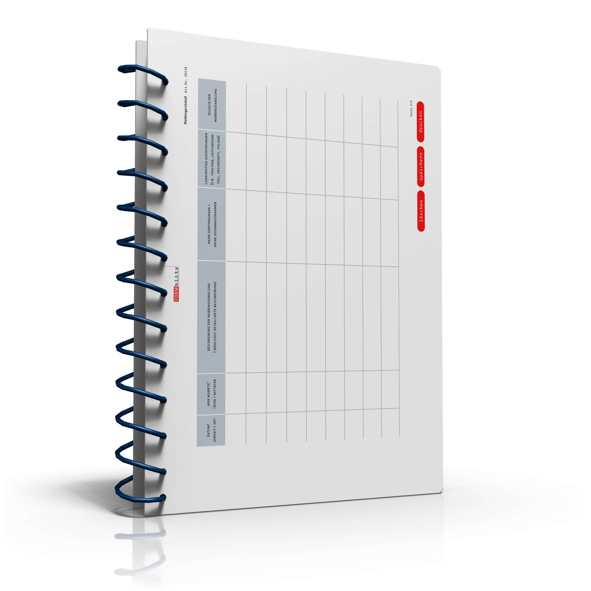 Mobbingprotokoll Schule PDF. Seite: 3