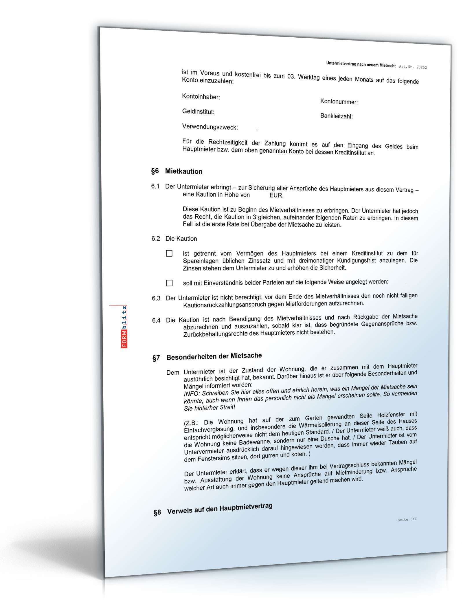 Erfolgreich untervermieten Excel. Seite: 10