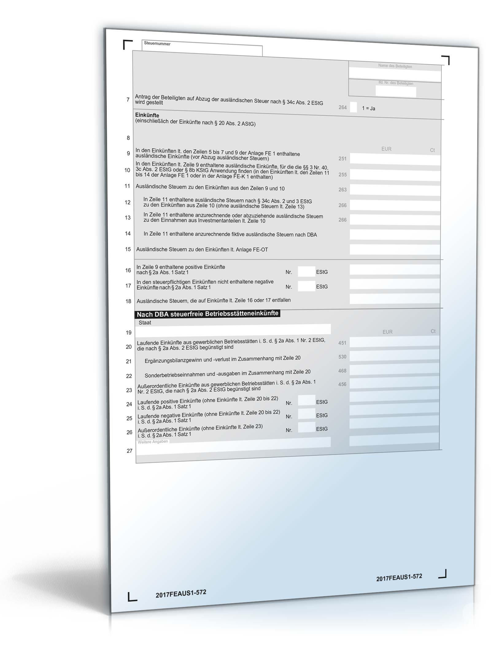 Anlage FE-AUS 1 2017 PDF. Seite: 2