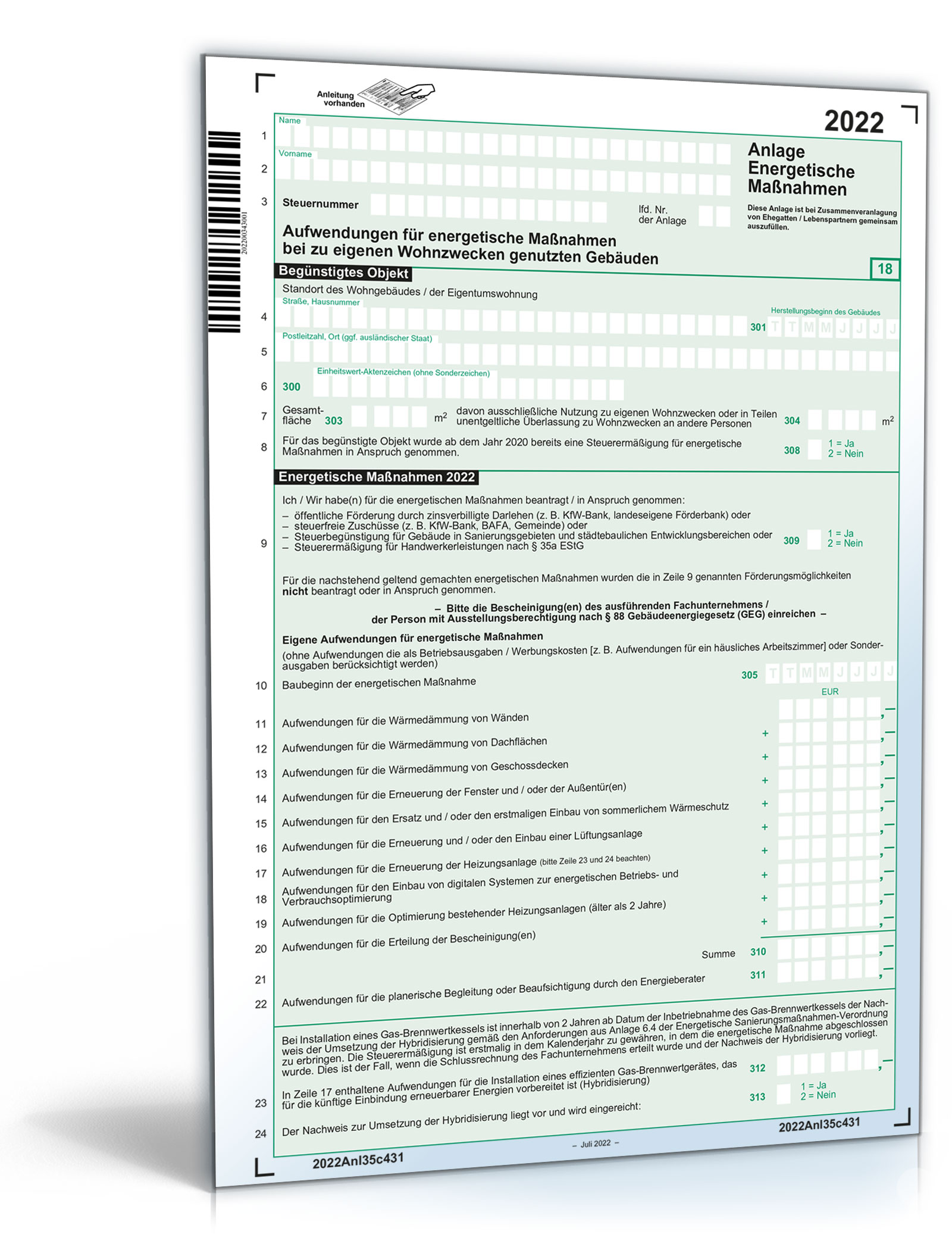 Anlage Energetische Maßnahmen 2023 PDF