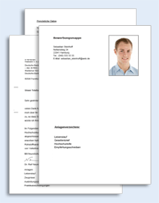 Bewerbungs-Paket Zerspanungsmechaniker  Excel