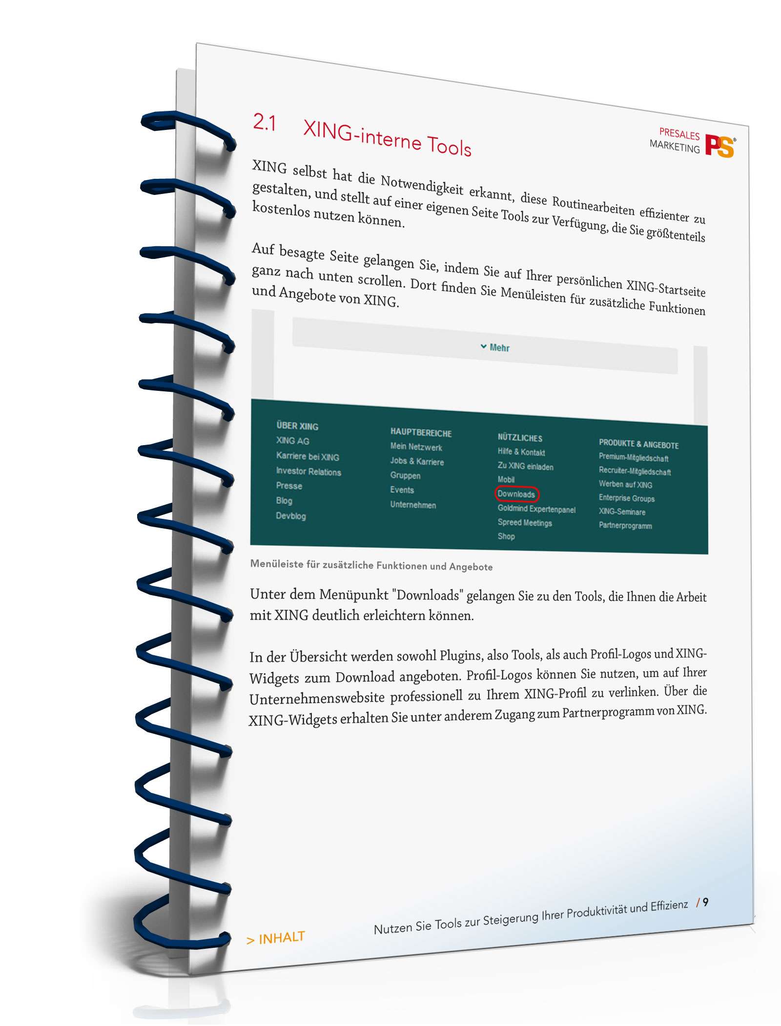 Ratgeber XING Tools/Methoden PDF. Seite: 9