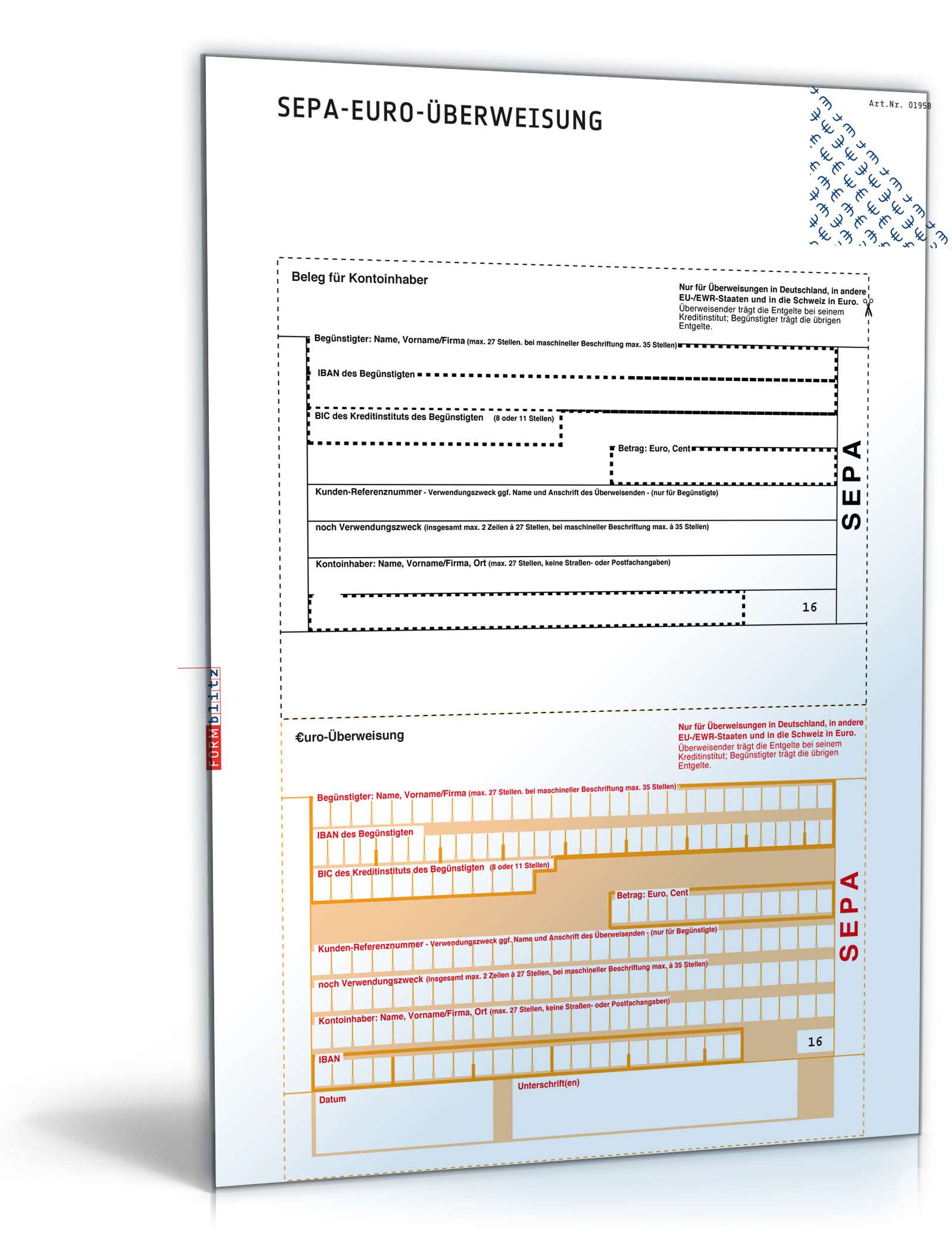 Überweisungsträger Inland  PDF