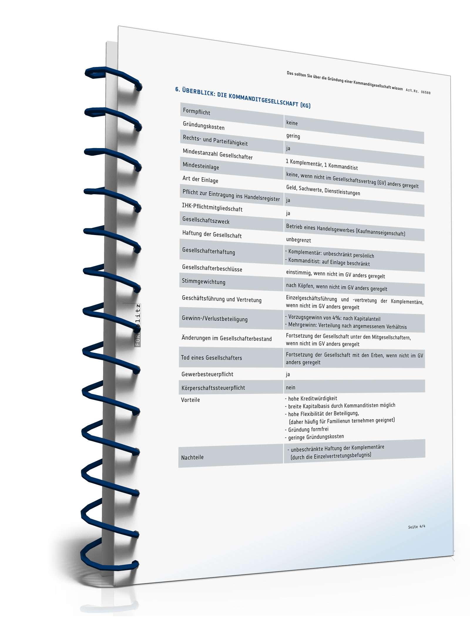 Ratgeber Gründung KG  PDF. Seite: 5