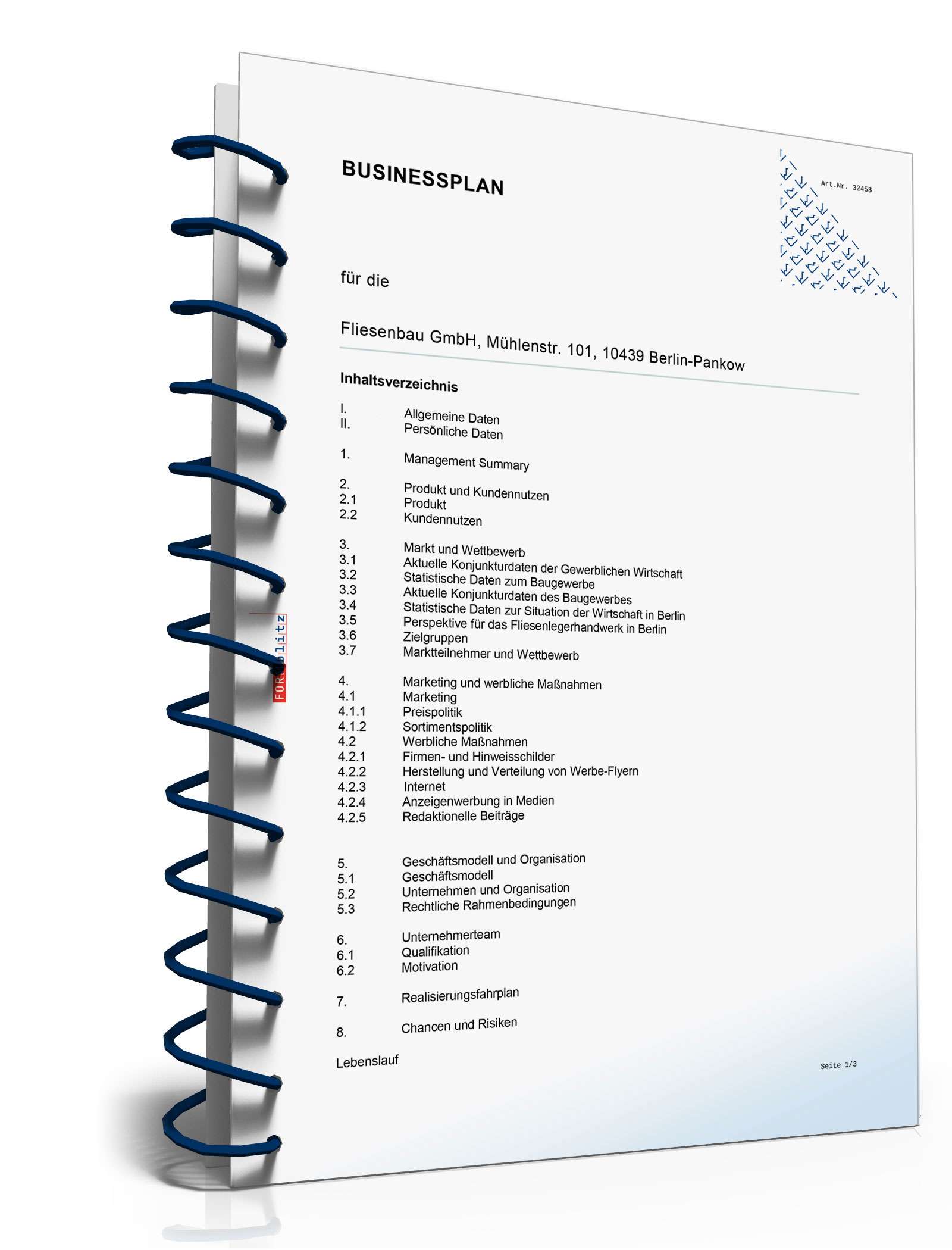 Businessplan Fliesenleger Excel. Seite: 4