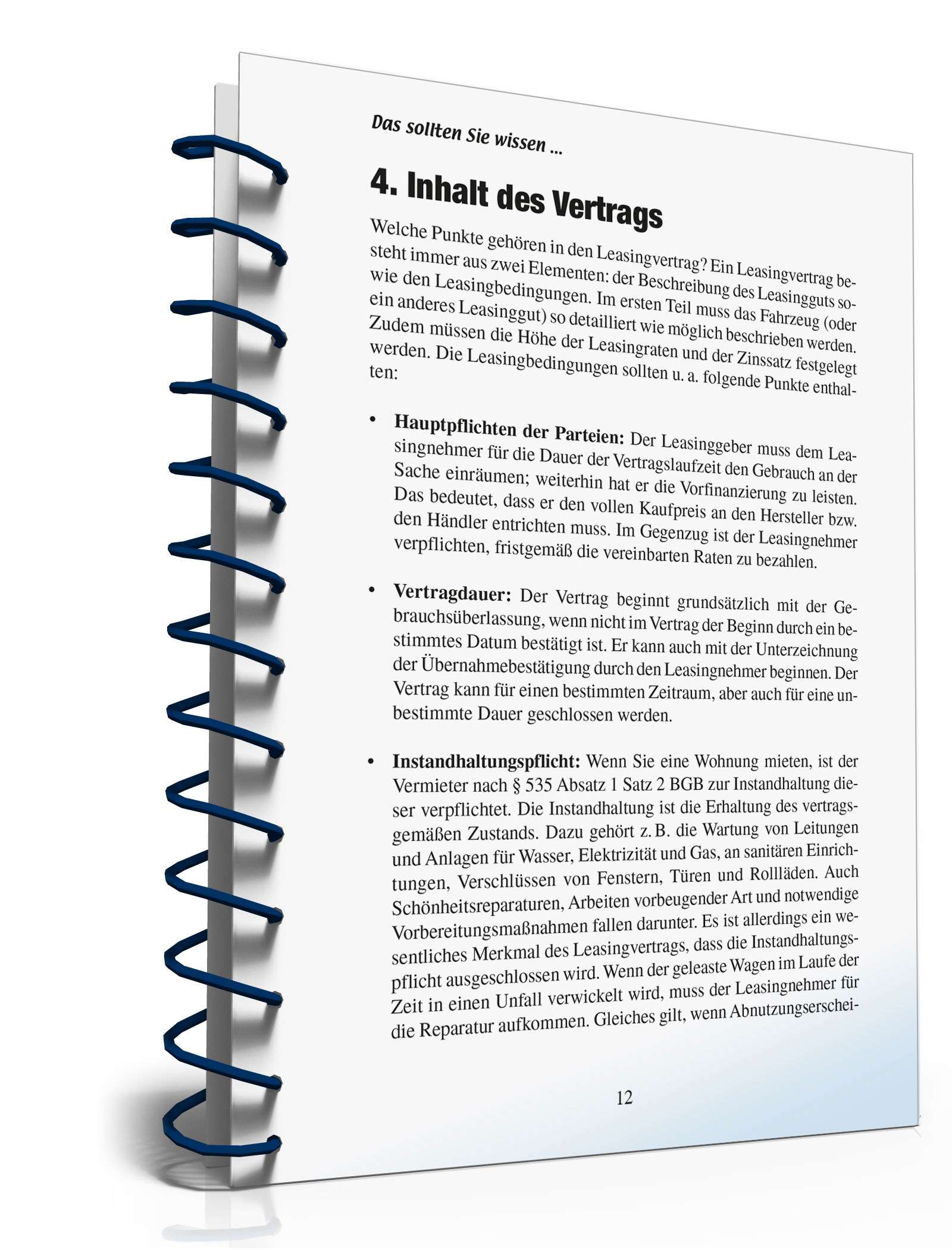 Leasingvertrag rechtssicher abschließen PDF. Seite: 12
