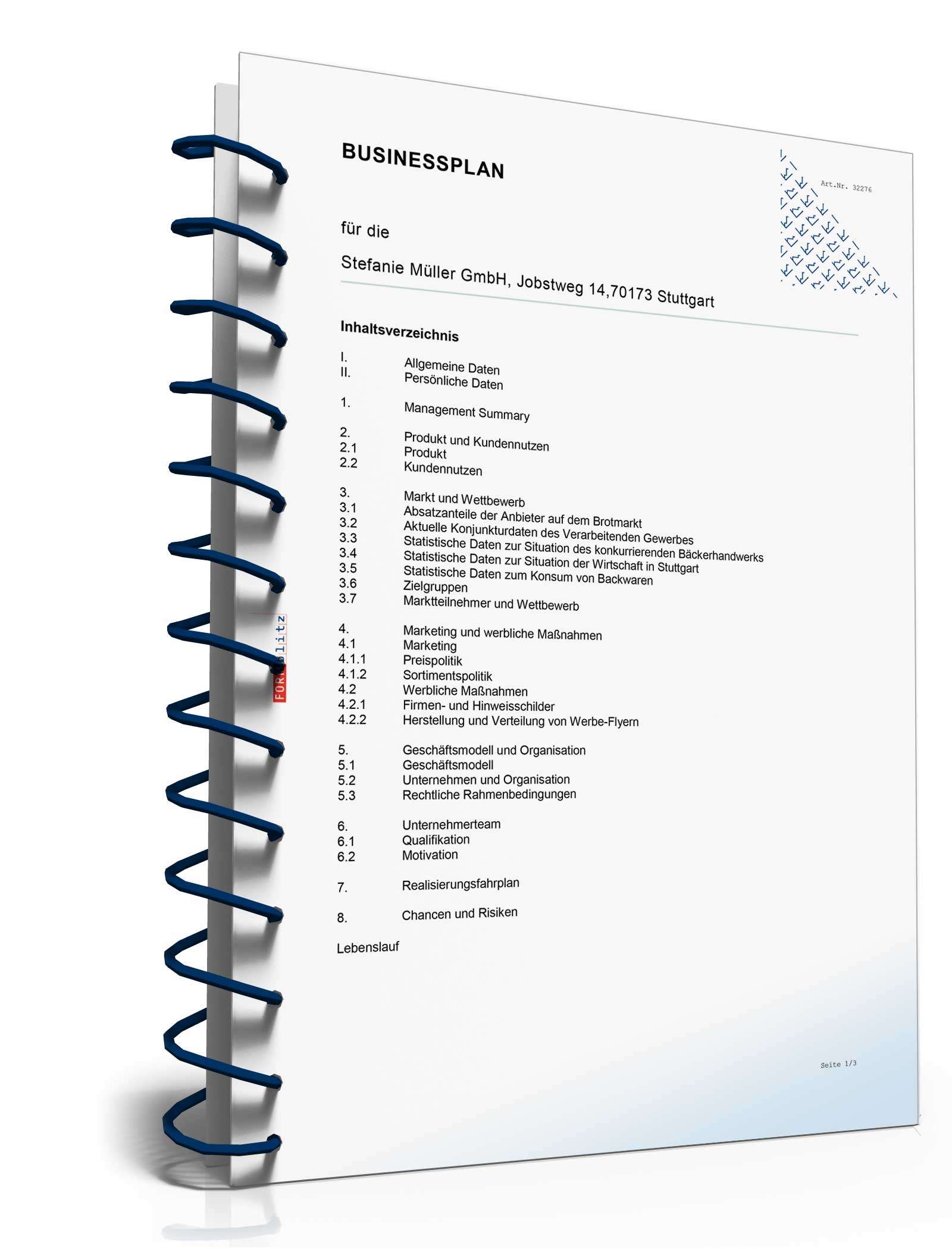 Businessplan Franchise (Systemgastronomie) Excel. Seite: 4
