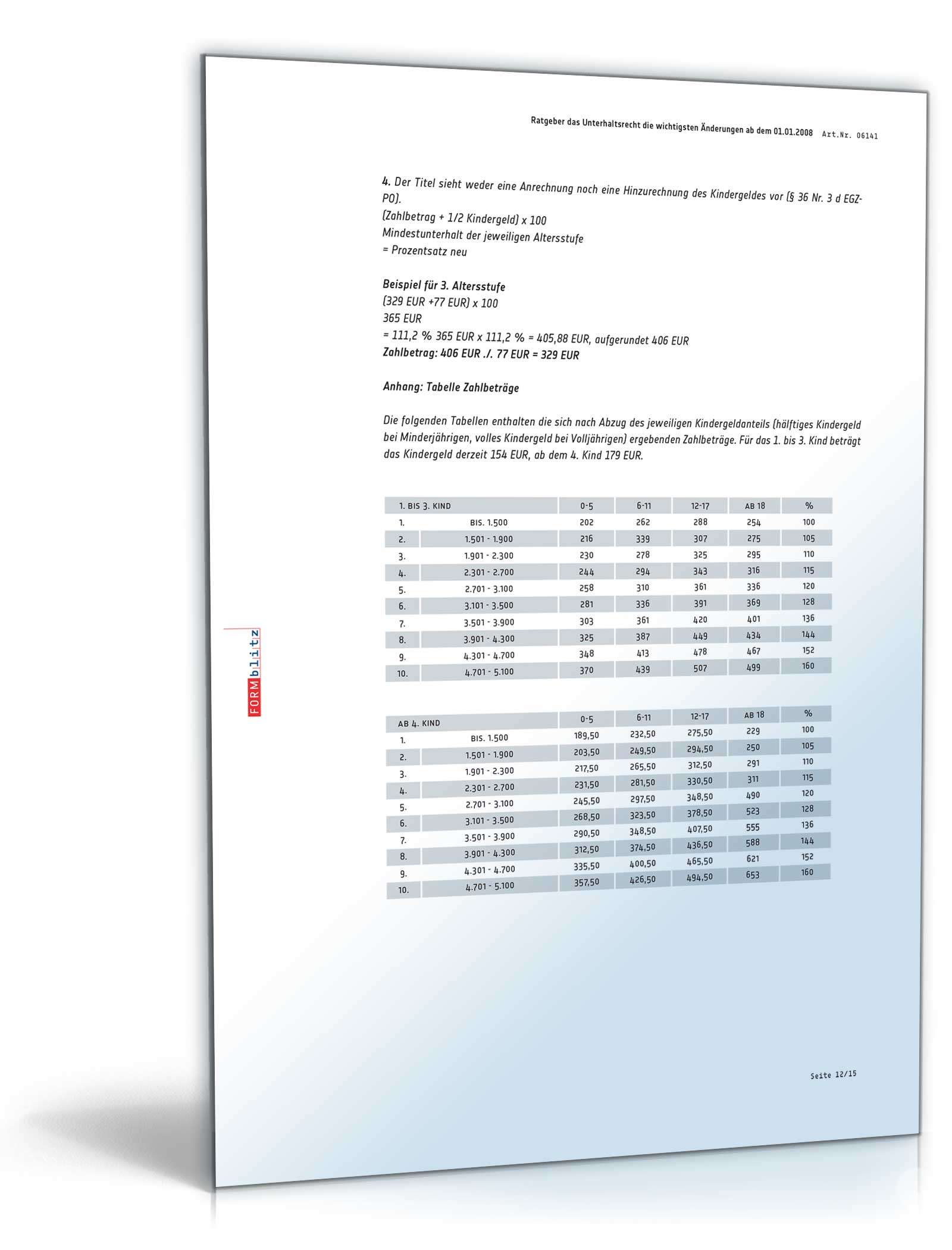Ehevertrag nachehelicher Unterhalt inkl. Ratgeber Excel. Seite: 13