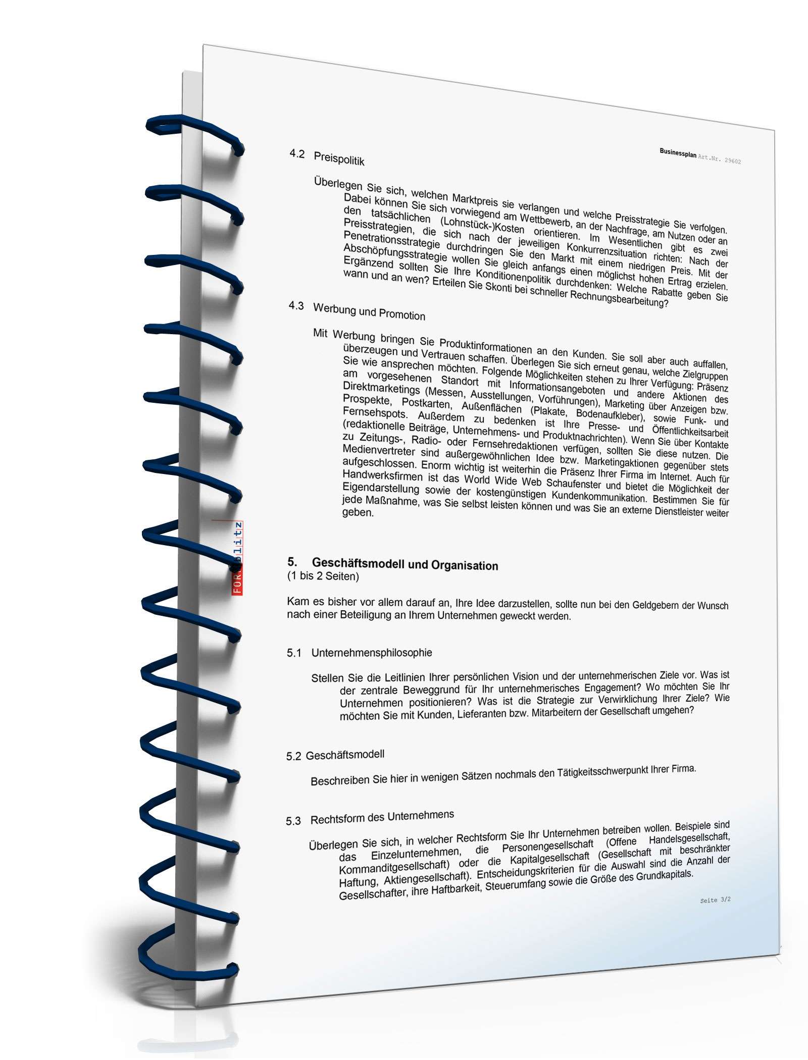 Businessplan Handwerk Excel. Seite: 10