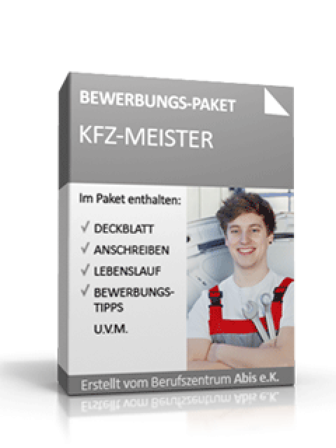 Bewerbungs-Paket Kfz-Meister  Excel