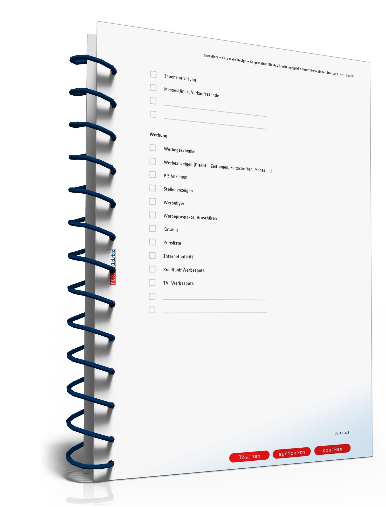 Checkliste Corporate Design  PDF. Seite: 3