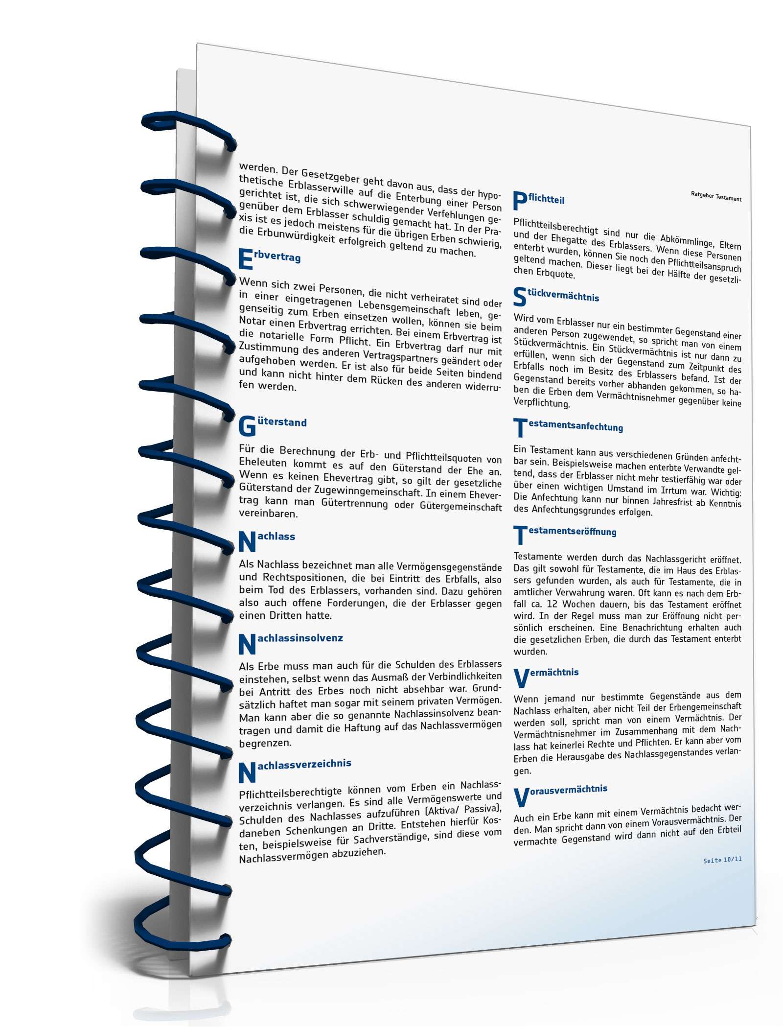Ratgeber Testament und Berliner Testament PDF. Seite: 10