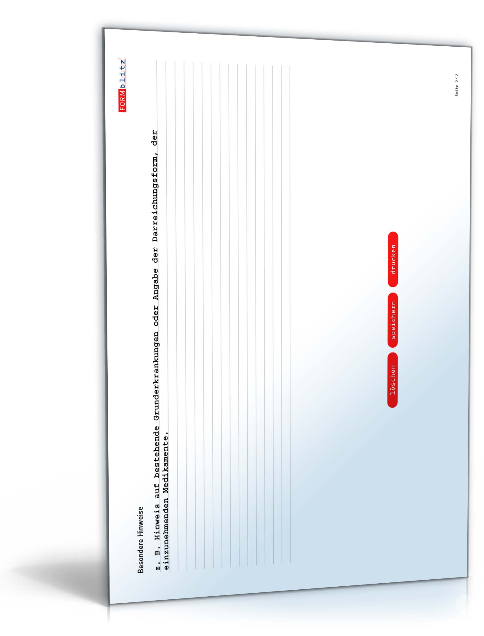 Medikamentenplan PDF. Seite: 2