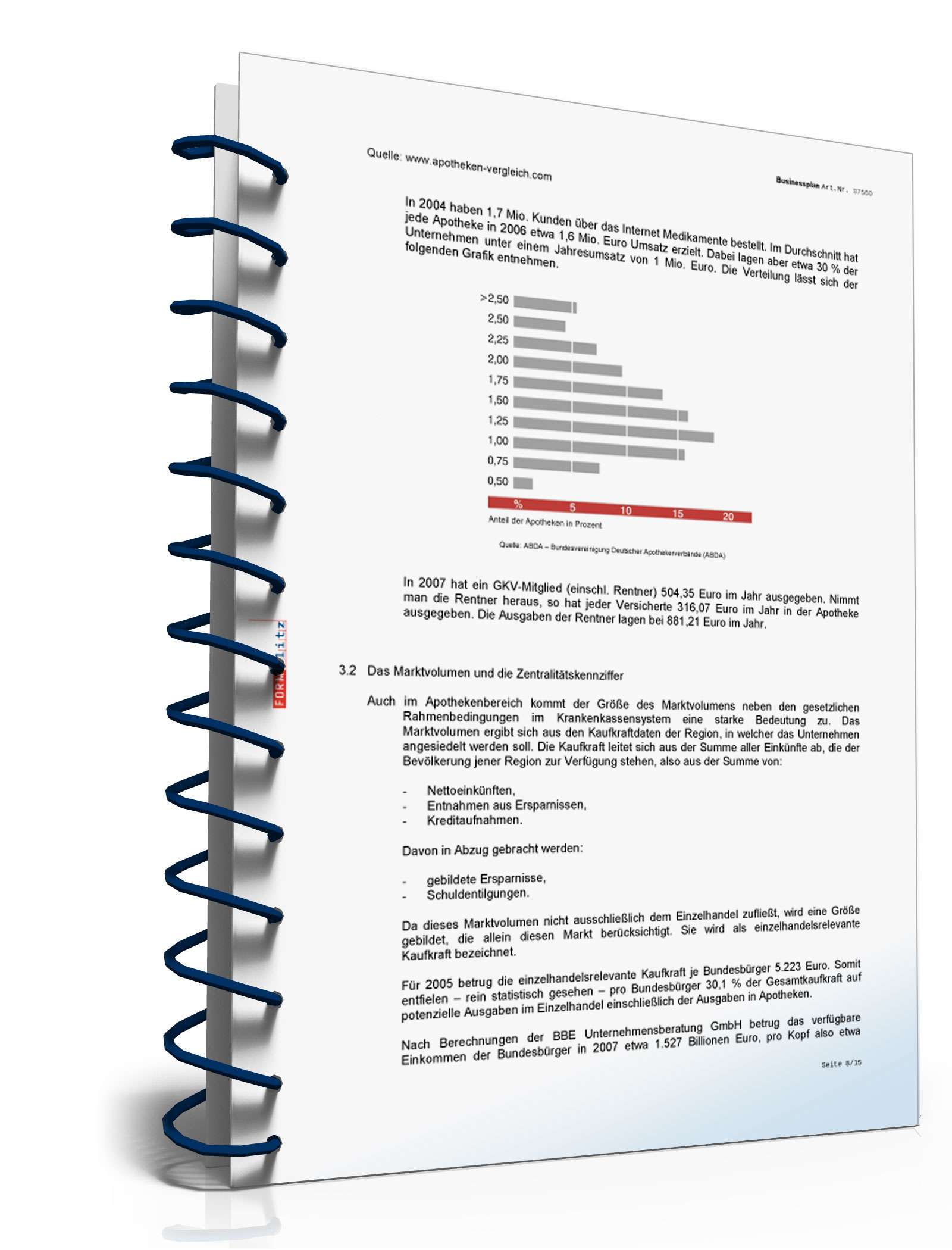 Businessplan Internet-Apotheke Excel. Seite: 11