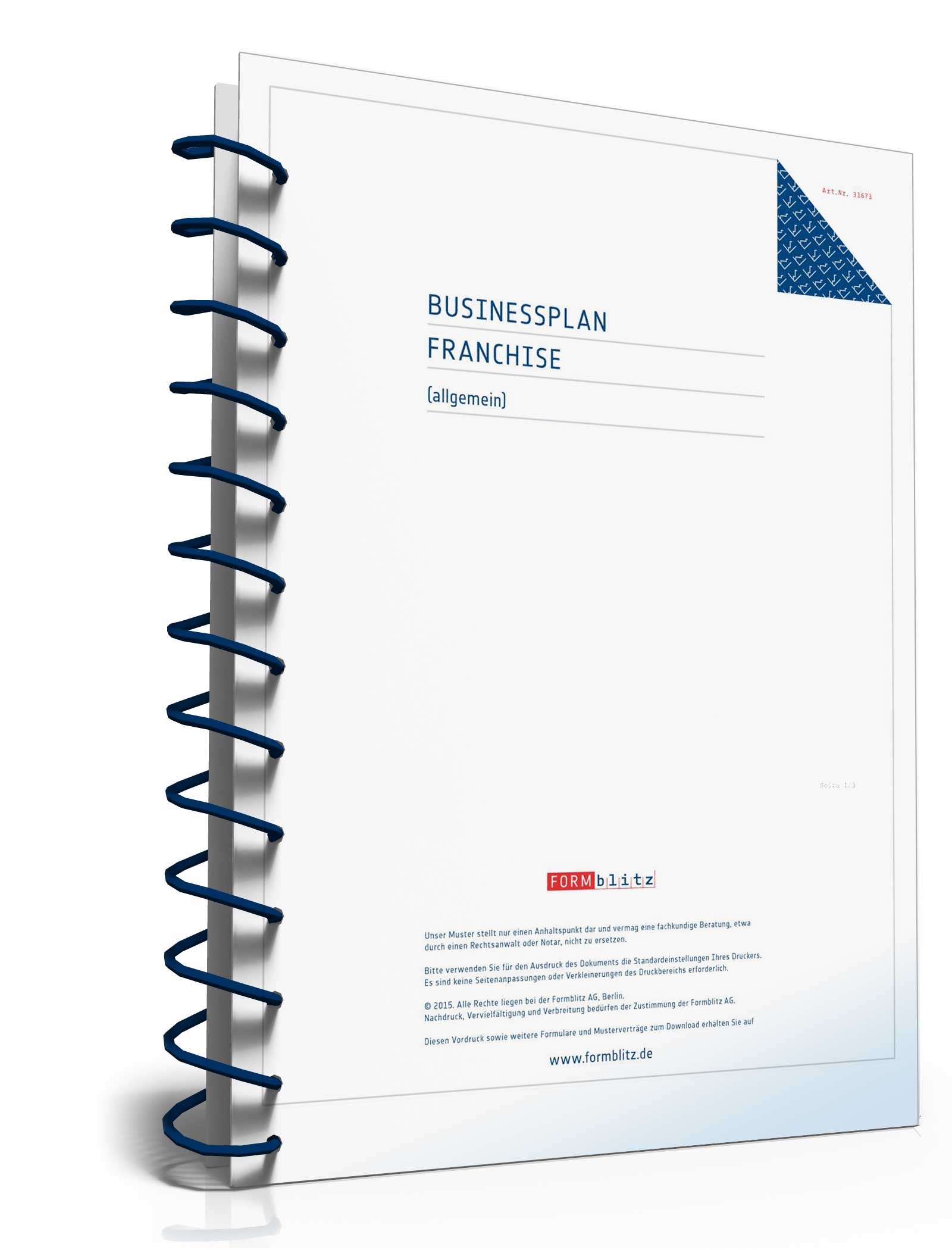 Businessplan Franchise (allgemein) Excel. Seite: 4