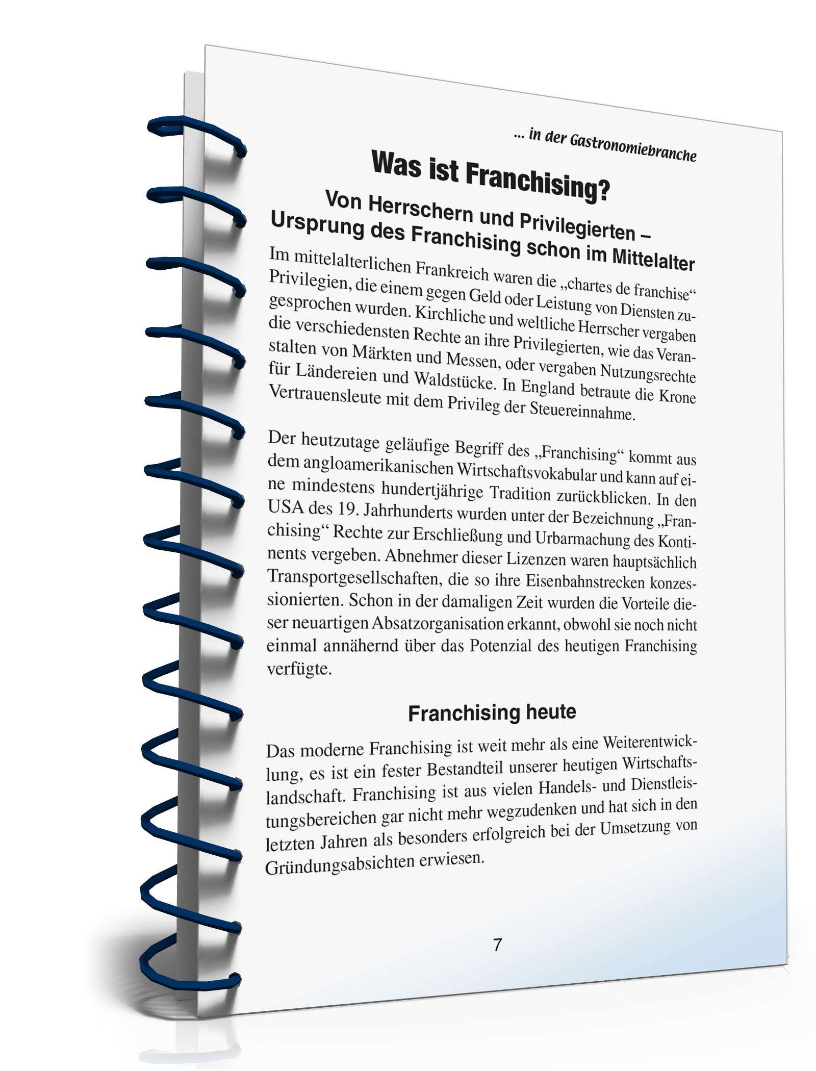 Franchising in der Gastronomie PDF. Seite: 7