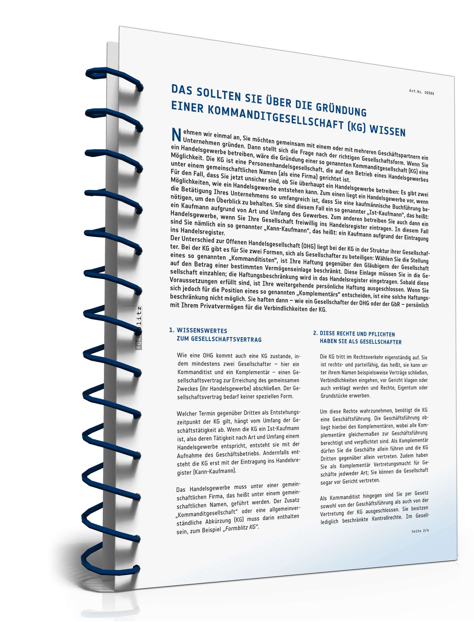 Ratgeber Gründung KG  PDF. Seite: 3