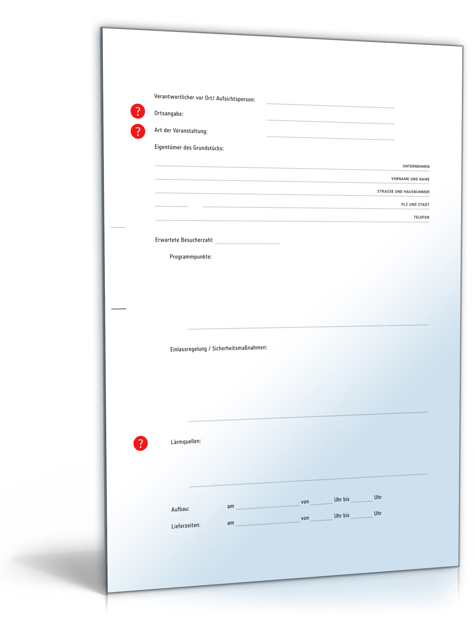 Antrag auf Erteilung einer Genehmigung PDF. Seite: 2