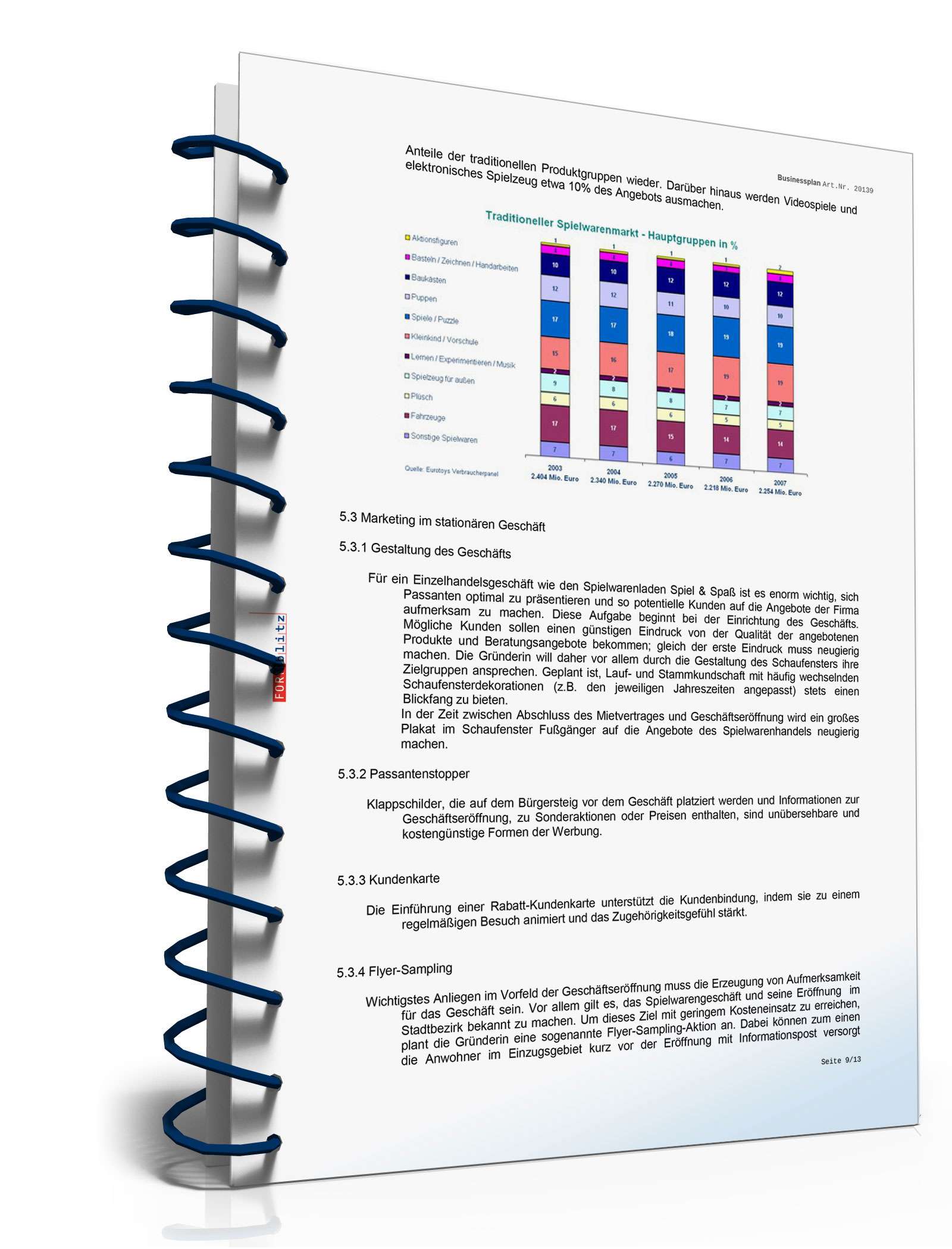 Businessplan Spielwarenhandel Excel. Seite: 12
