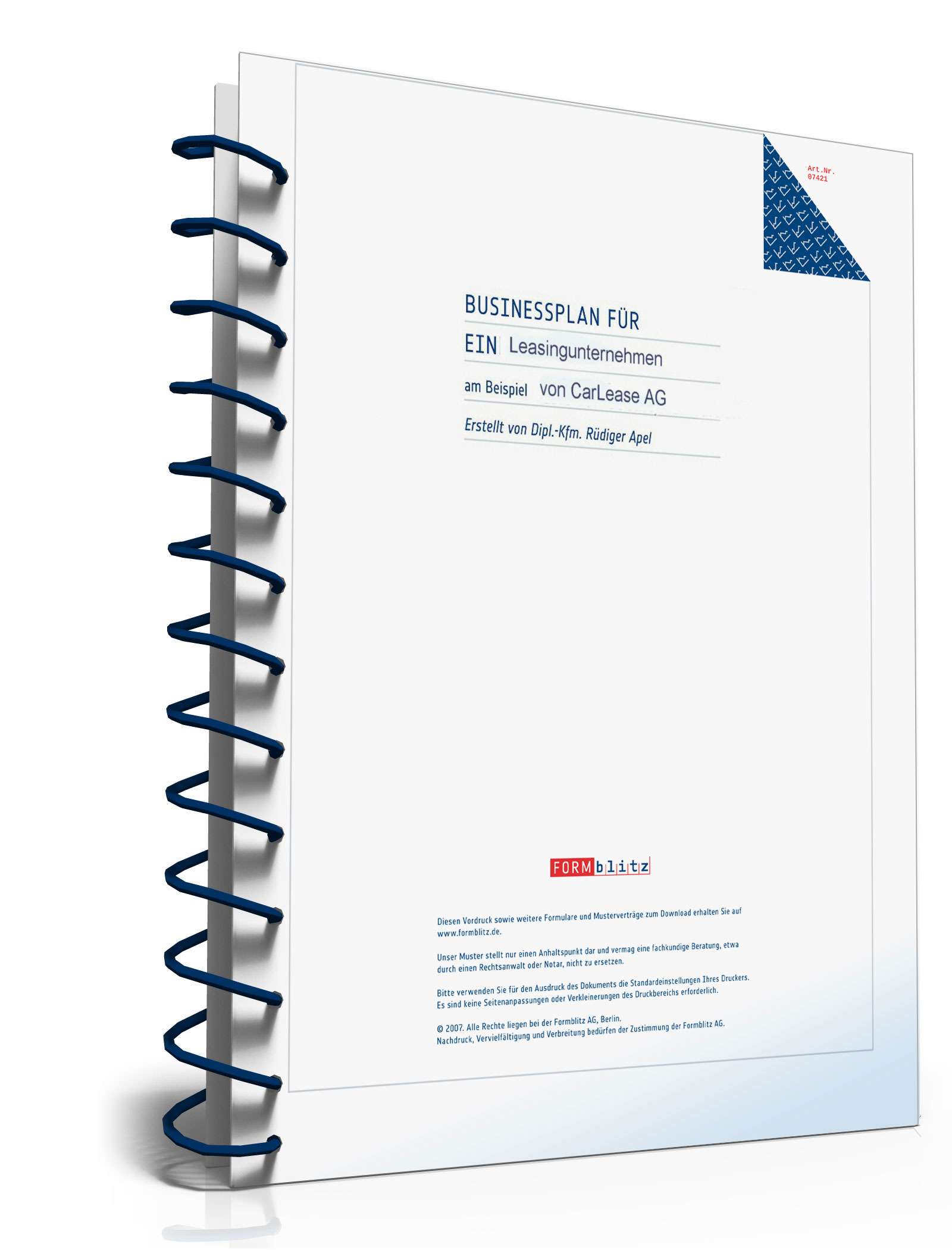 Businessplan für ein Leasingunternehmen Excel. Seite: 22