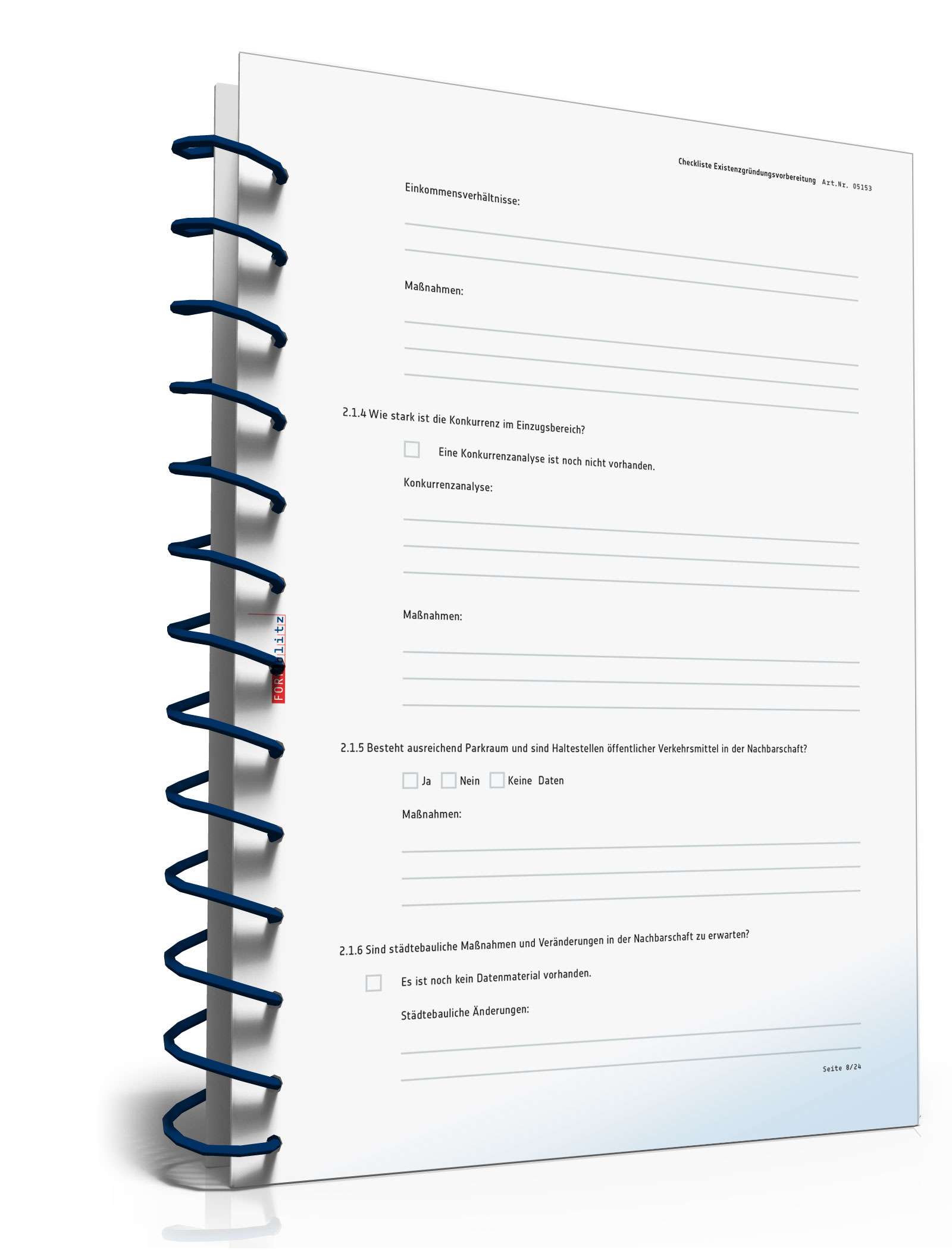 Checkliste Existenzgründung PDF. Seite: 8