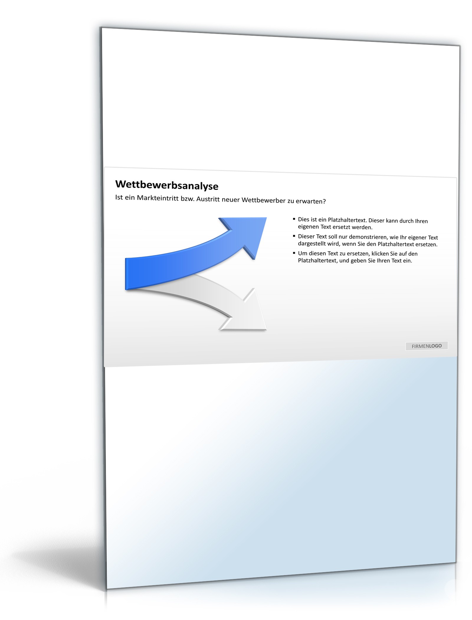PowerPoint Präsentation Wettbewerbsanalyse Excel. Seite: 8