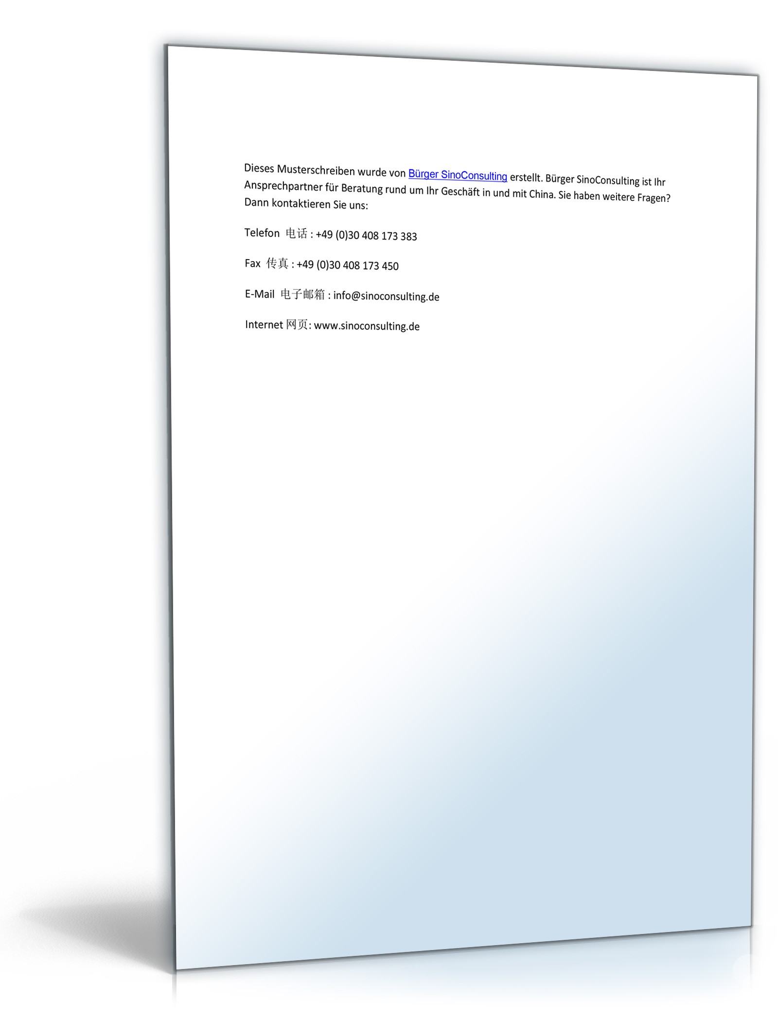 Einladungsschreiben einer chinesischen Firma Word. Seite: 4