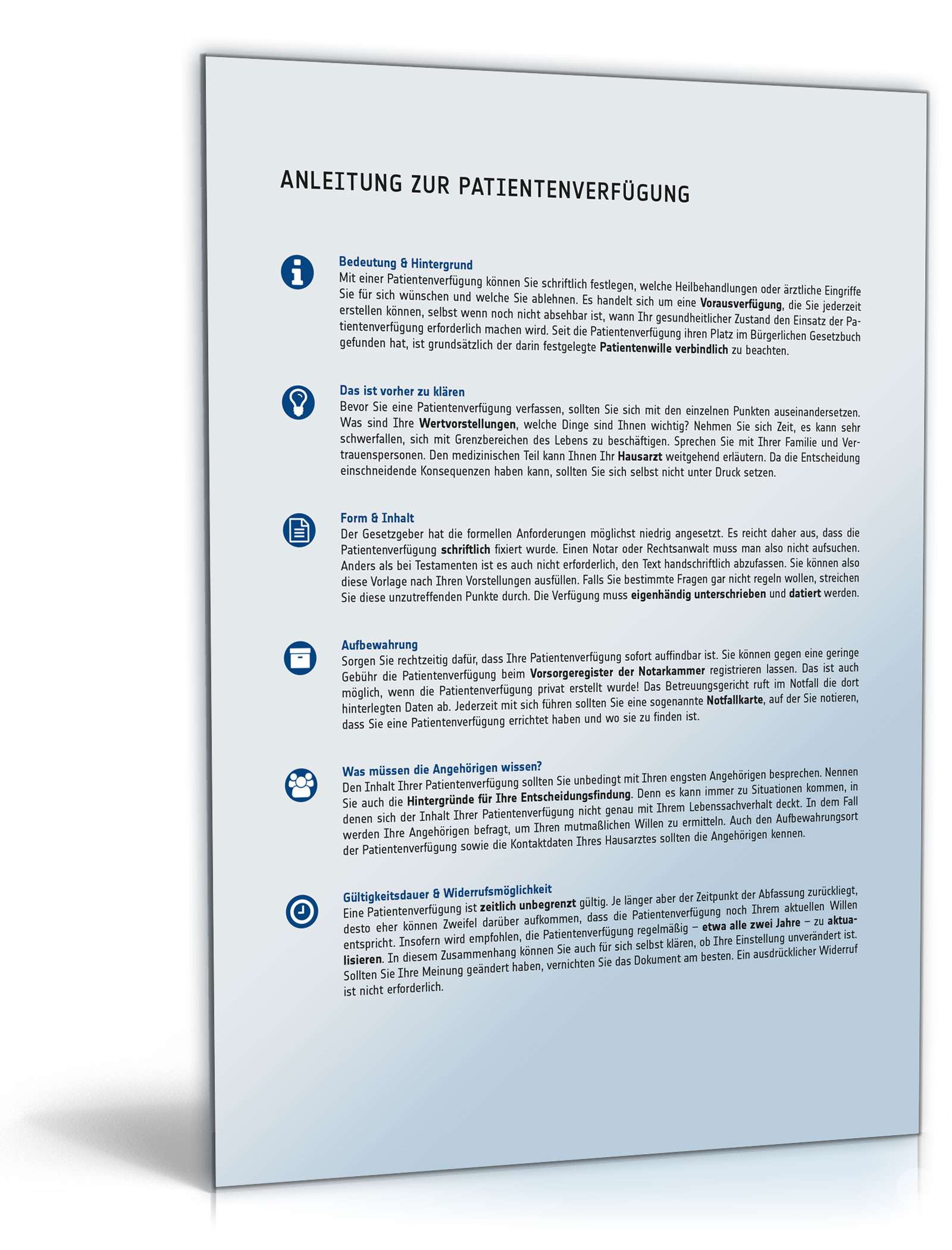 Patientenverfügung PDF. Seite: 2