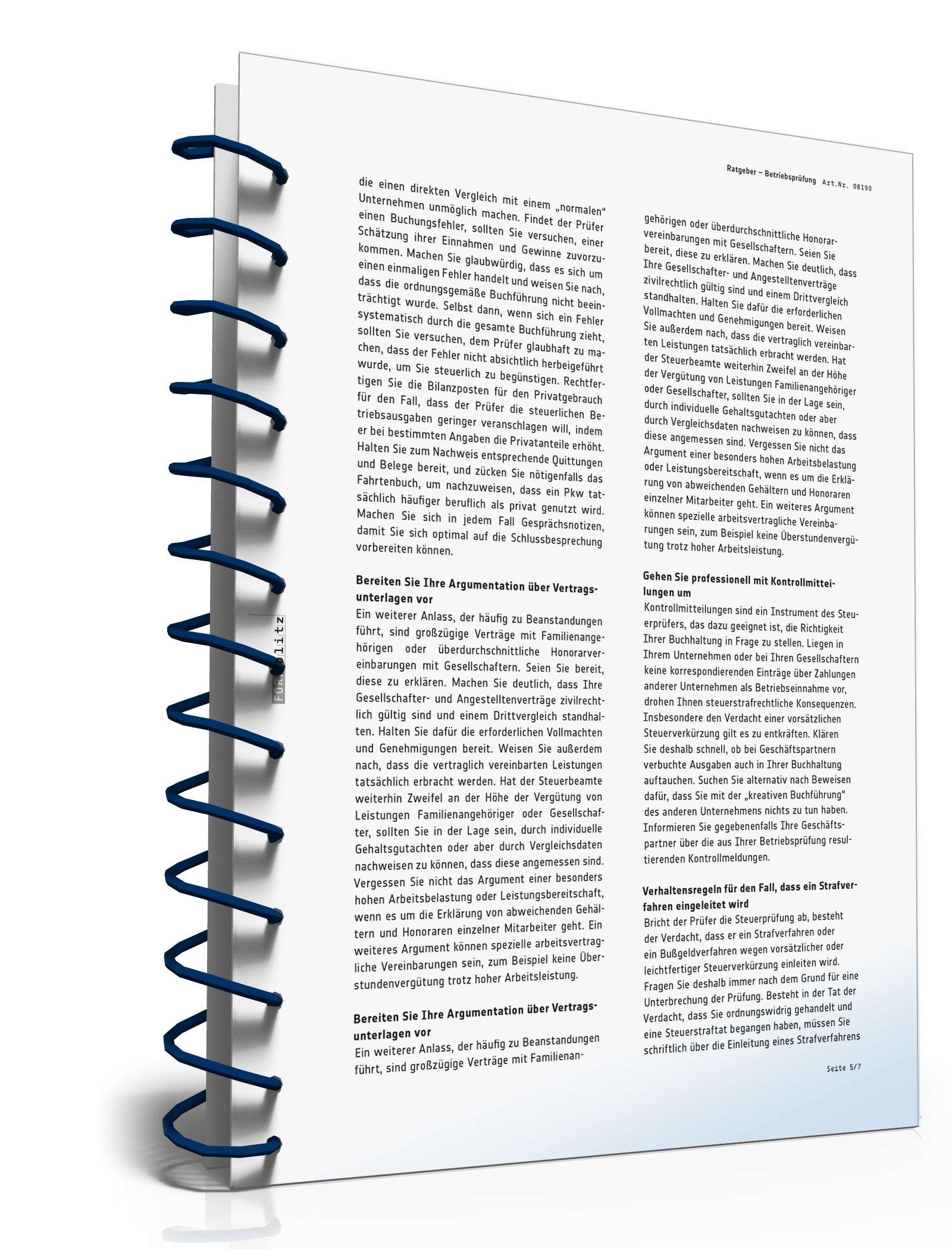 Ratgeber Betriebsprüfung PDF. Seite: 6