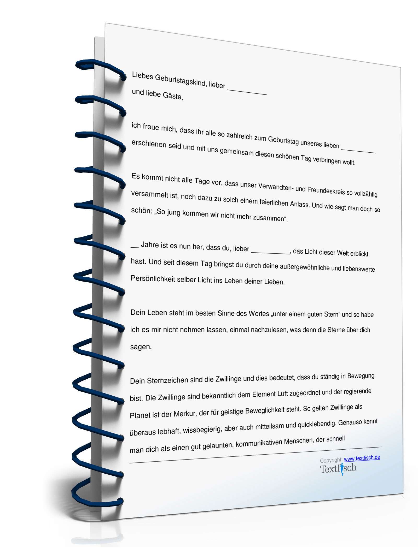 Geburtstagsrede Mann Sternzeichen Zwillinge  PDF. Seite: 2