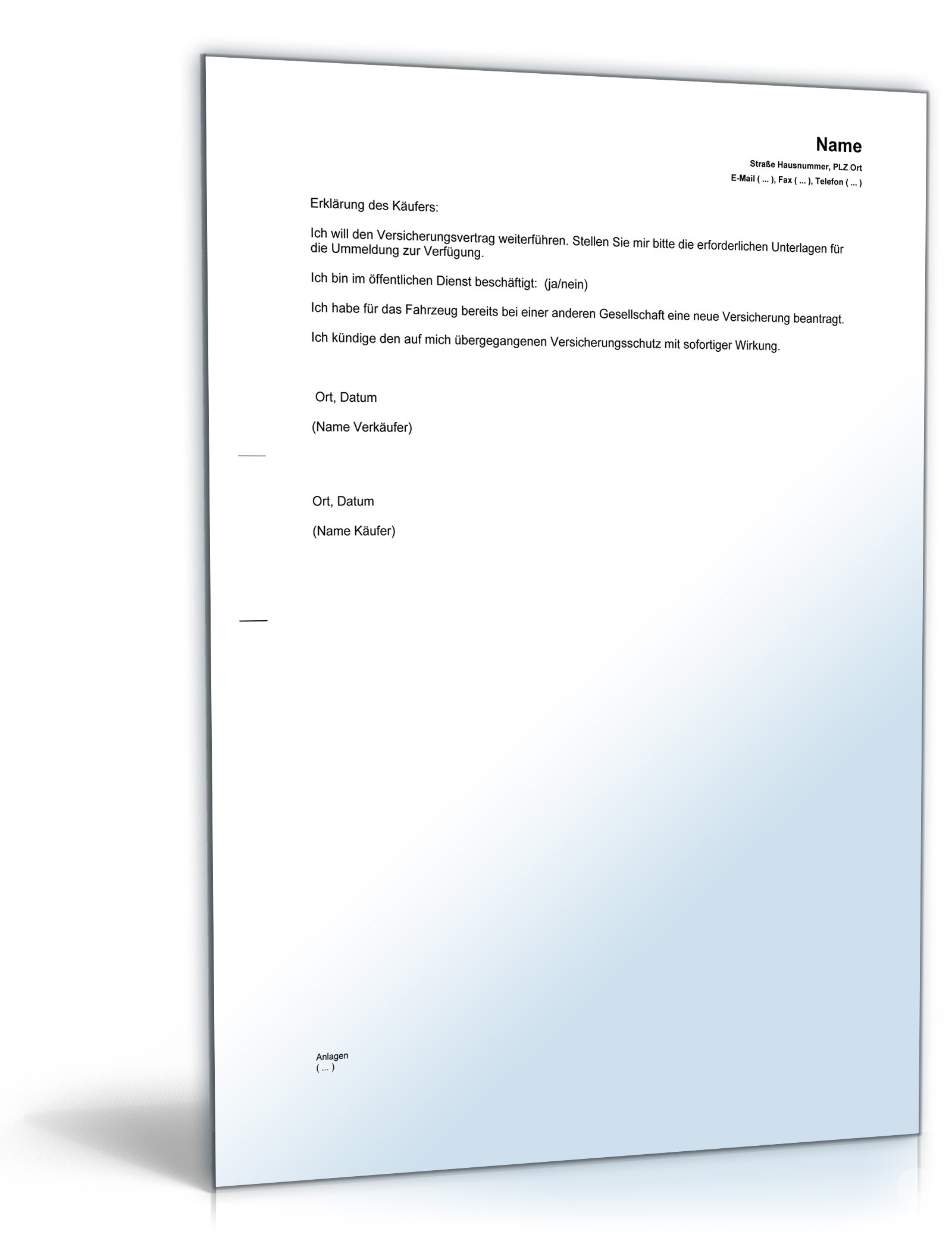 Kaufvertrag gebrauchtes Kfz Russisch/Deutsch PDF. Seite: 11