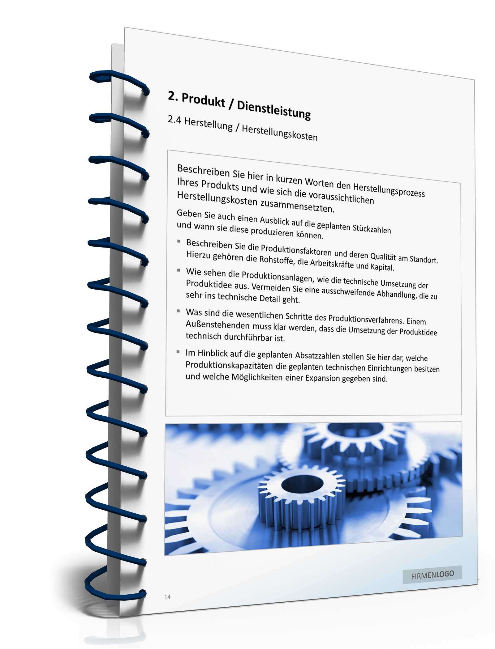 PowerPoint Präsentation Businessplan Powerpoint. Seite: 14
