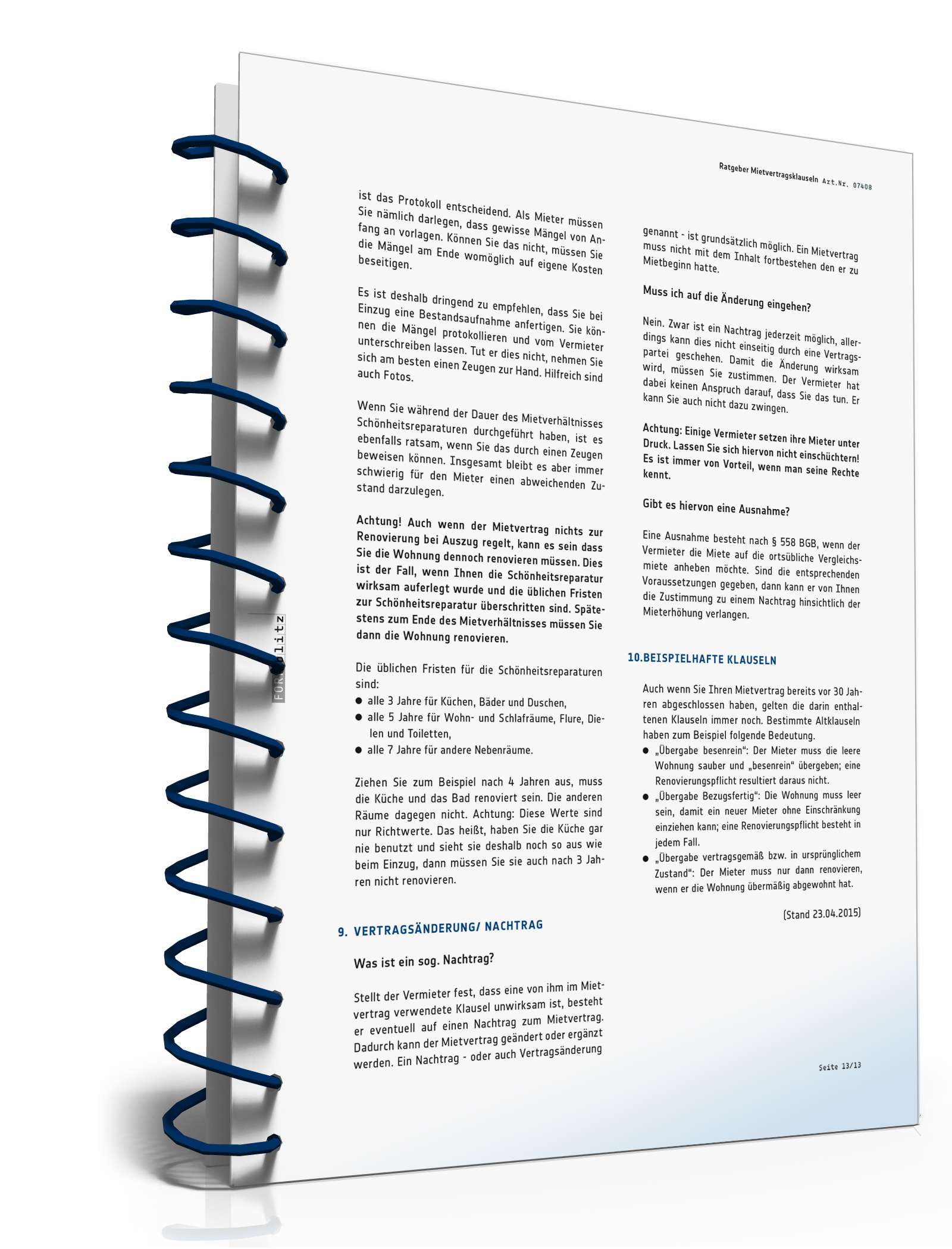 Ratgeber Mietvertragsklauseln  PDF. Seite: 14