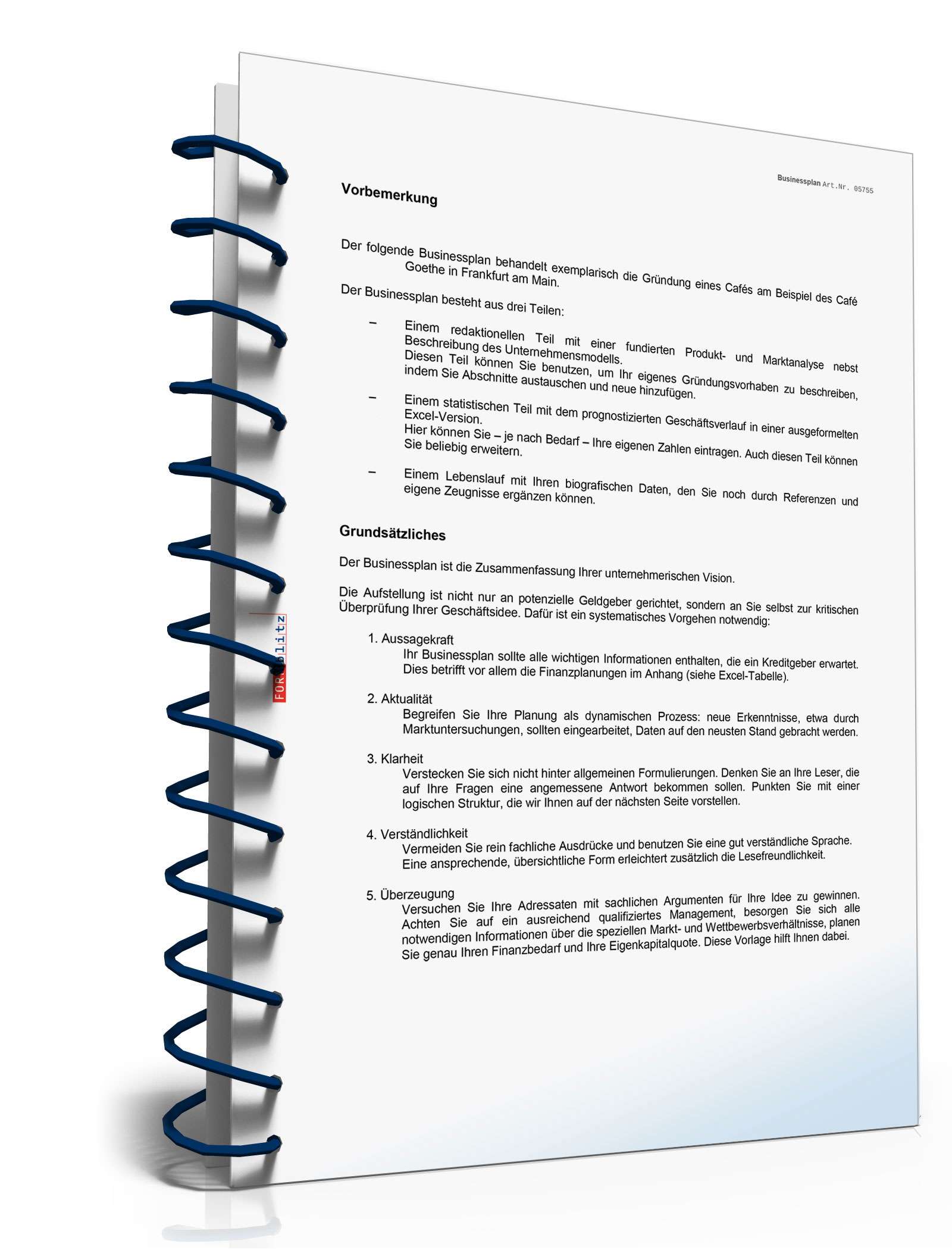 Businessplan Café Excel. Seite: 4