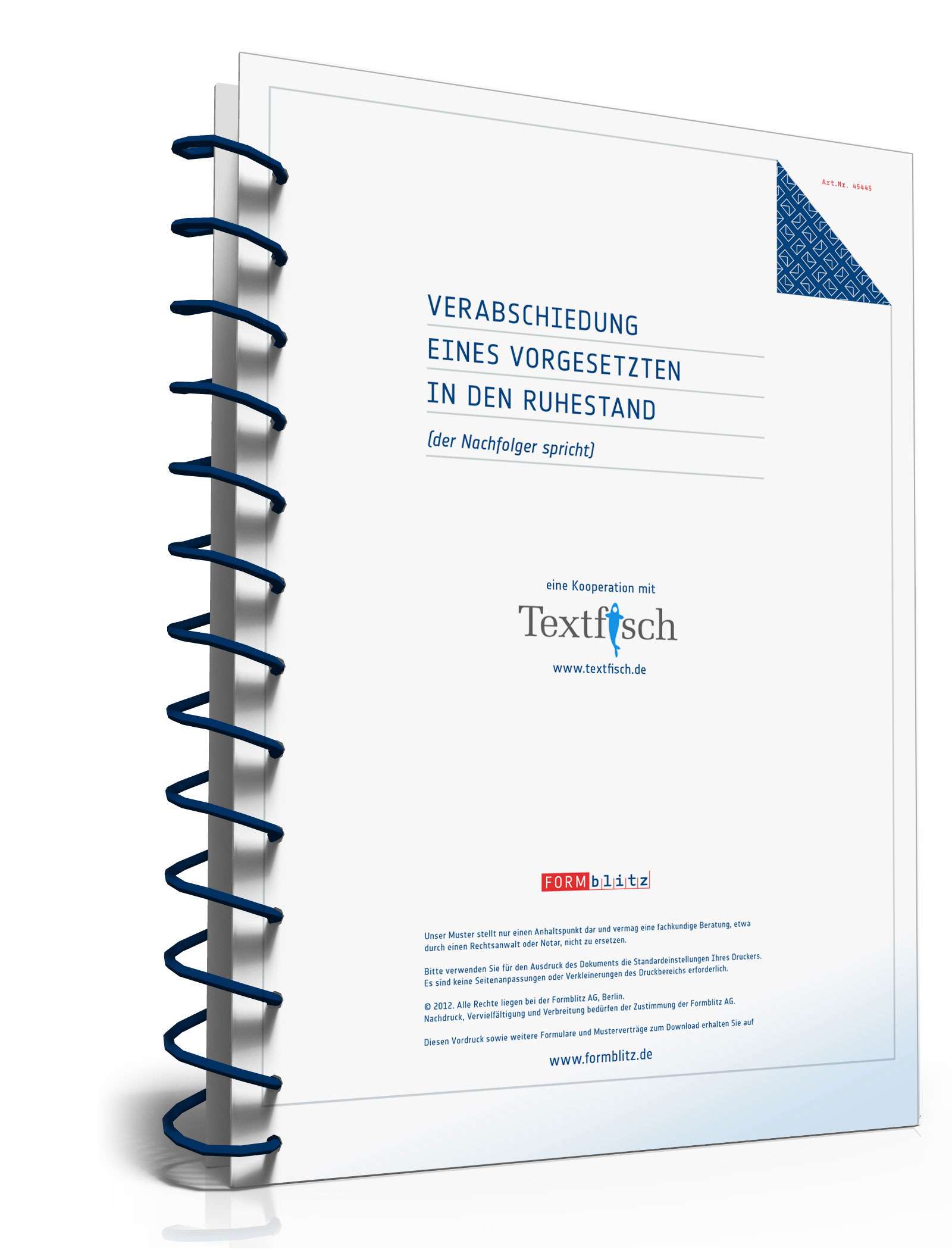 Verabschiedung eines Vorgesetzten in den Ruhestand PDF