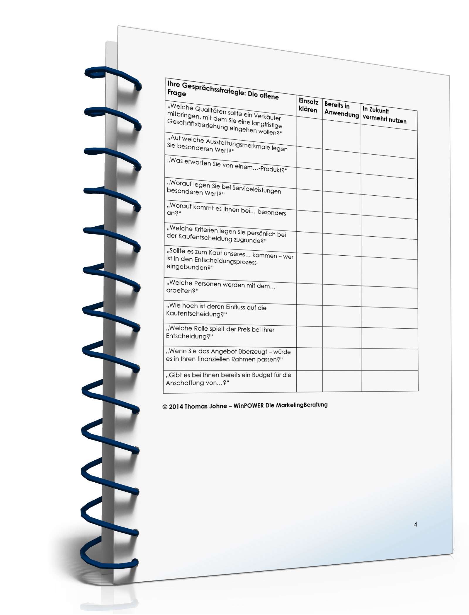 Checkliste Verkaufsgespräche mit Geschäftskunden PDF. Seite: 4