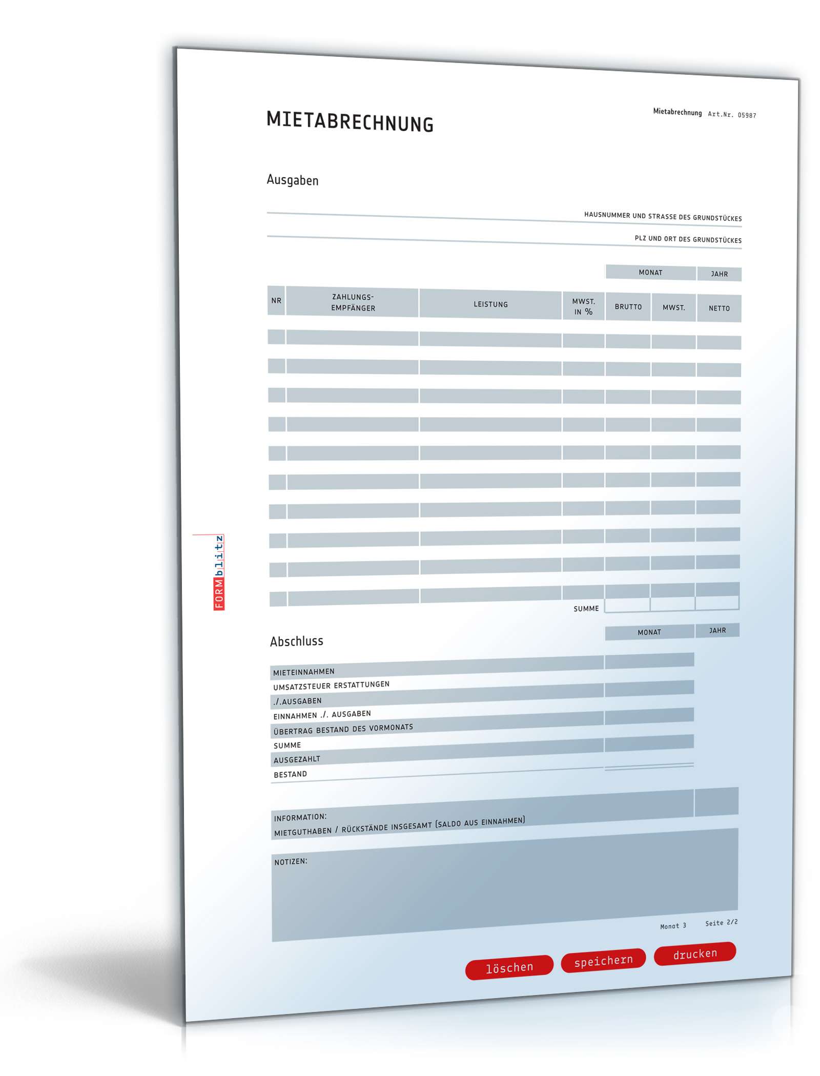 Mietabrechnung PDF. Seite: 6